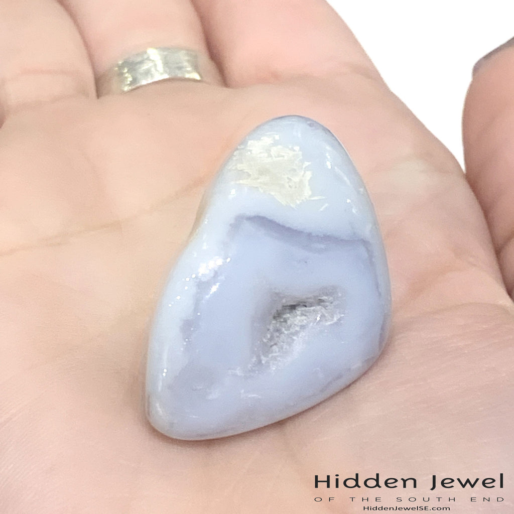 Blue Lace Agate Gemstone Tumbled gemstone