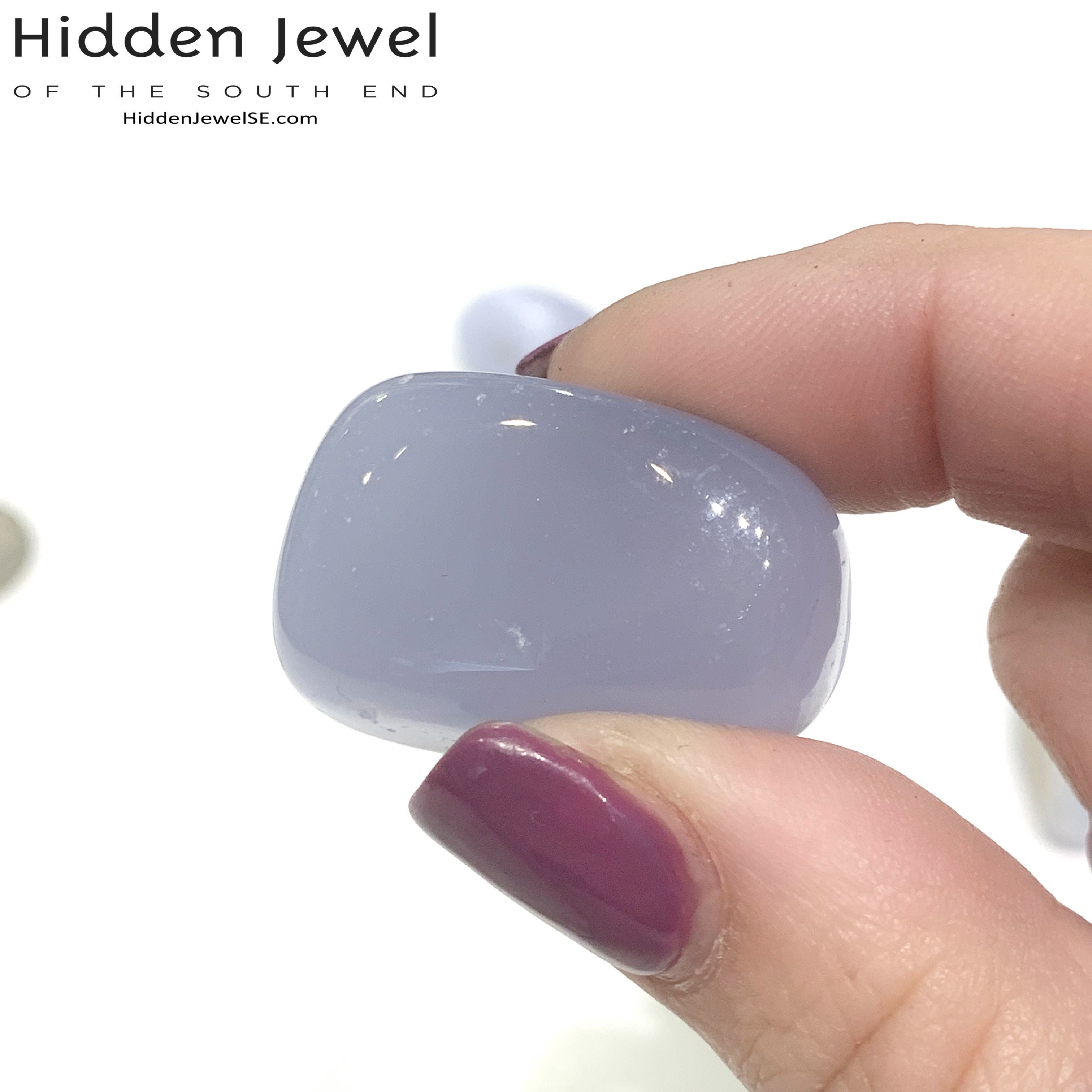 Blue Lace Agate Gemstone Tumbled gemstone