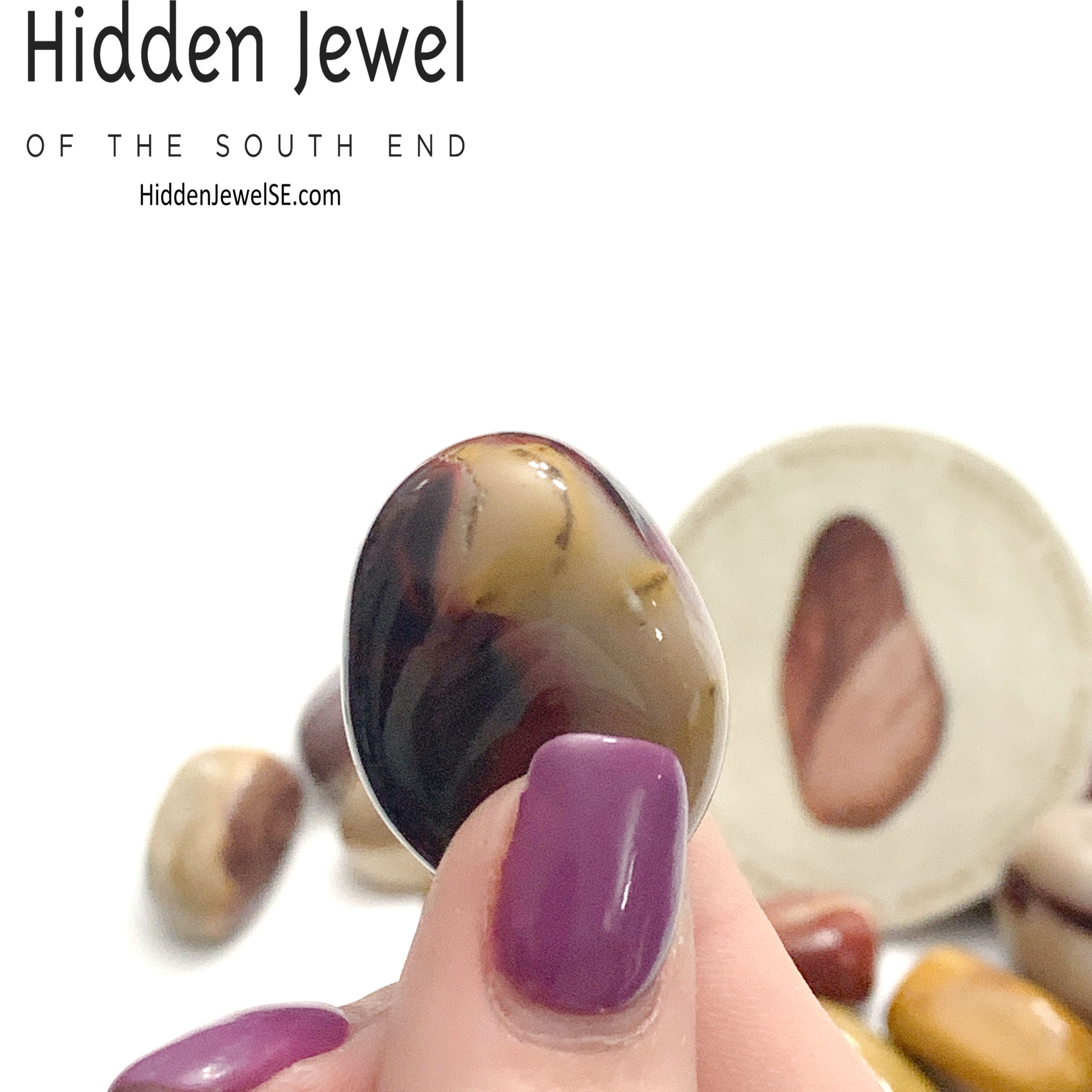 Mookaite tumbled gemstone