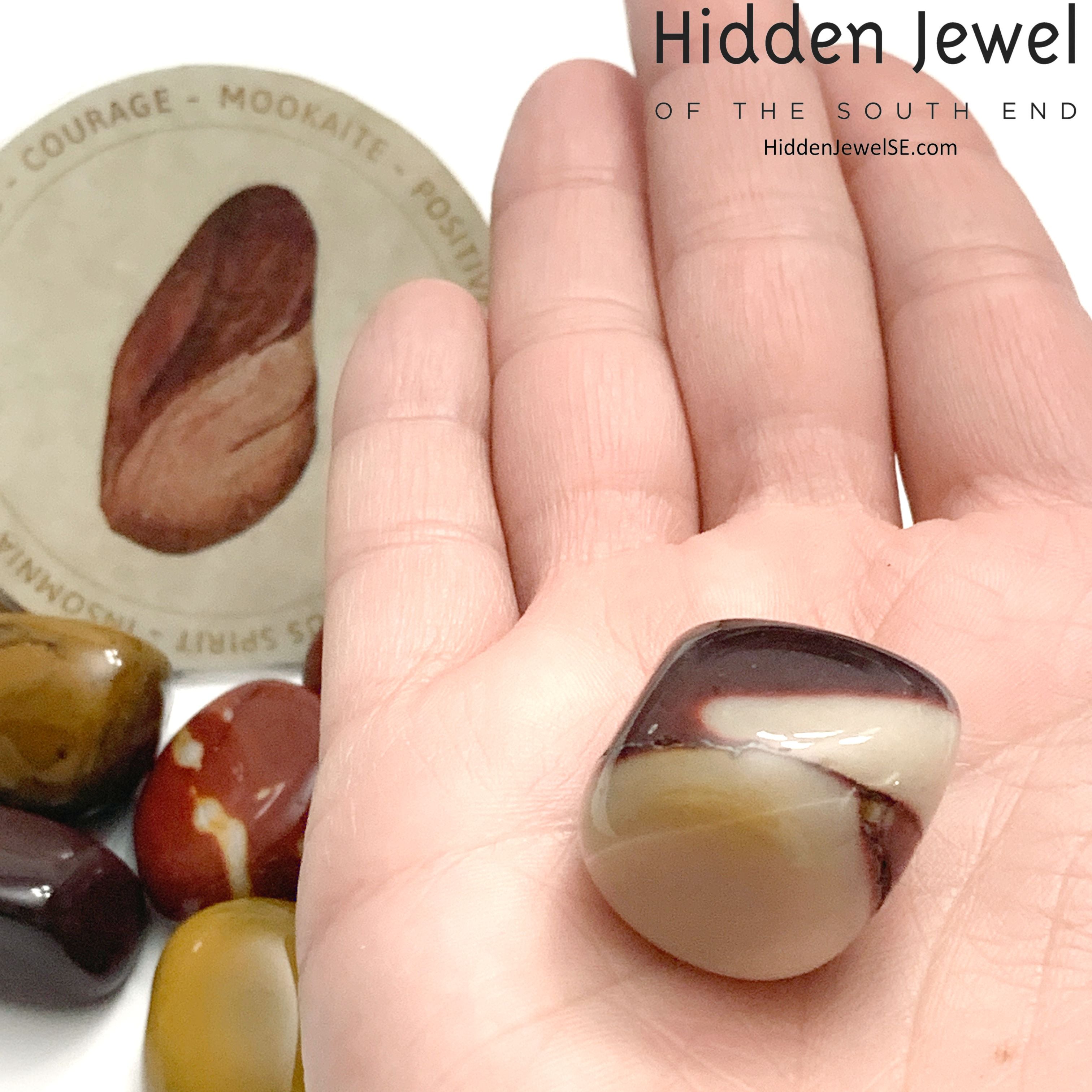 Mookaite tumbled gemstone