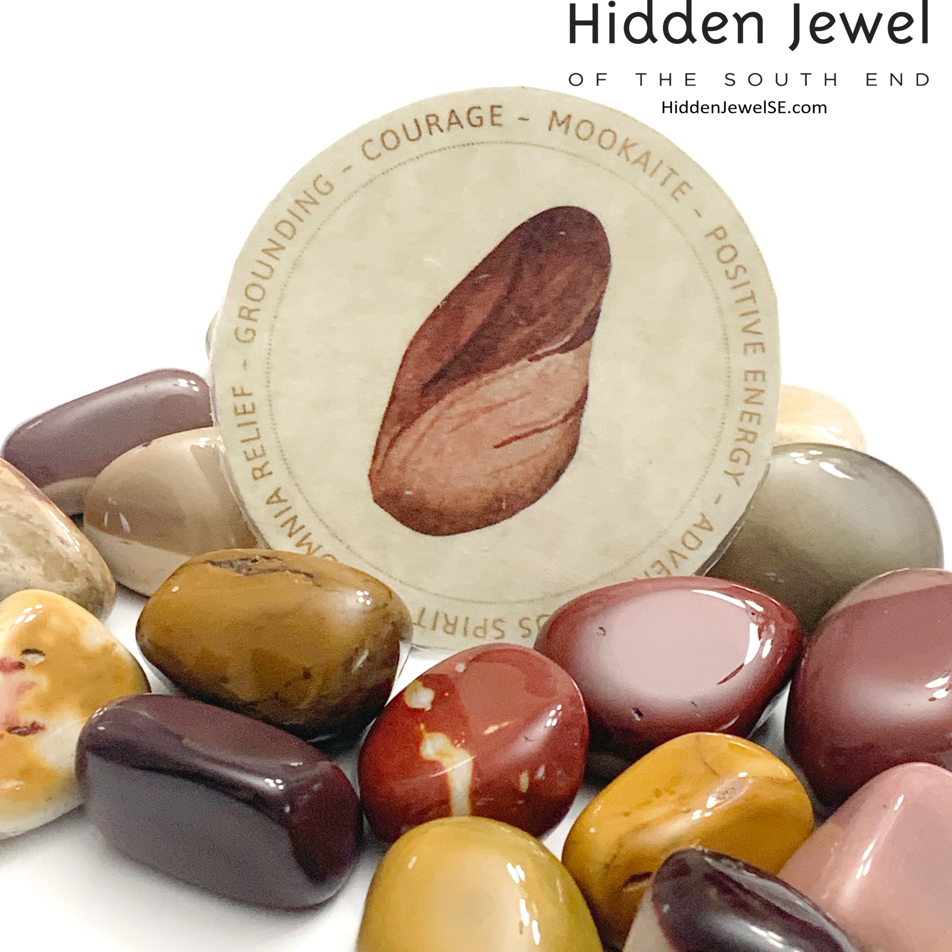 Mookaite tumbled gemstone