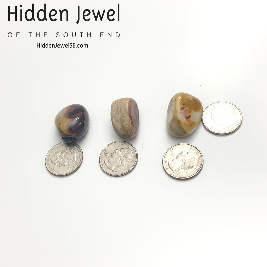 Mookaite tumbled gemstone