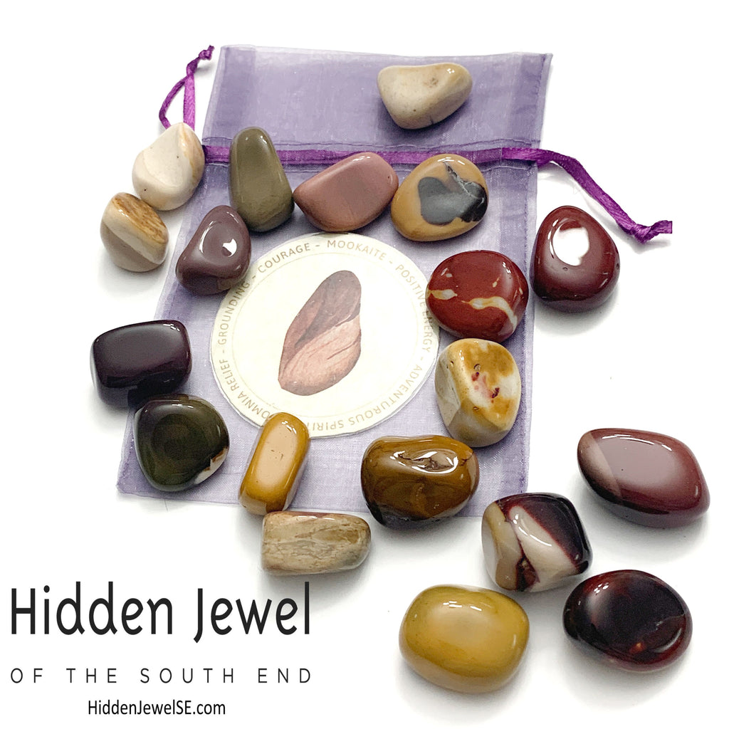 Mookaite tumbled gemstone