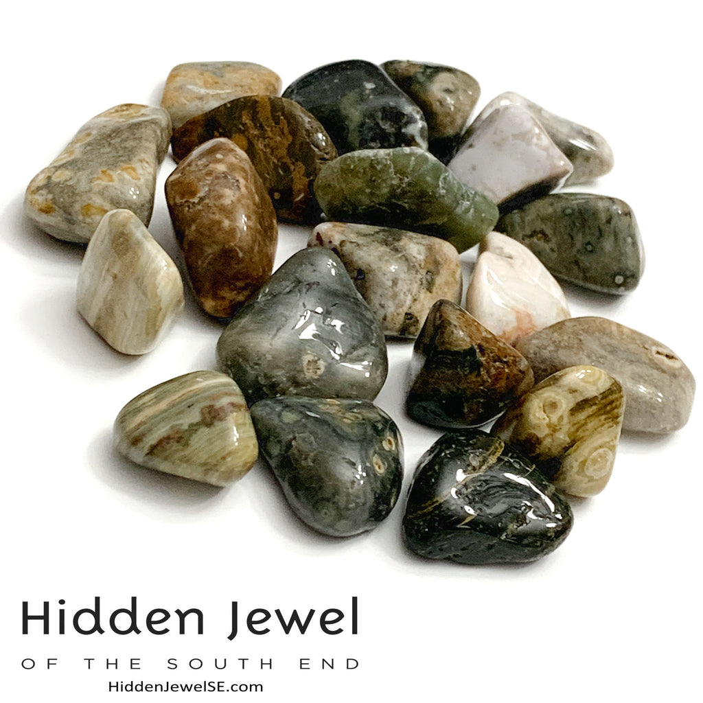 Ocean Jasper tumbled / cube gemstone