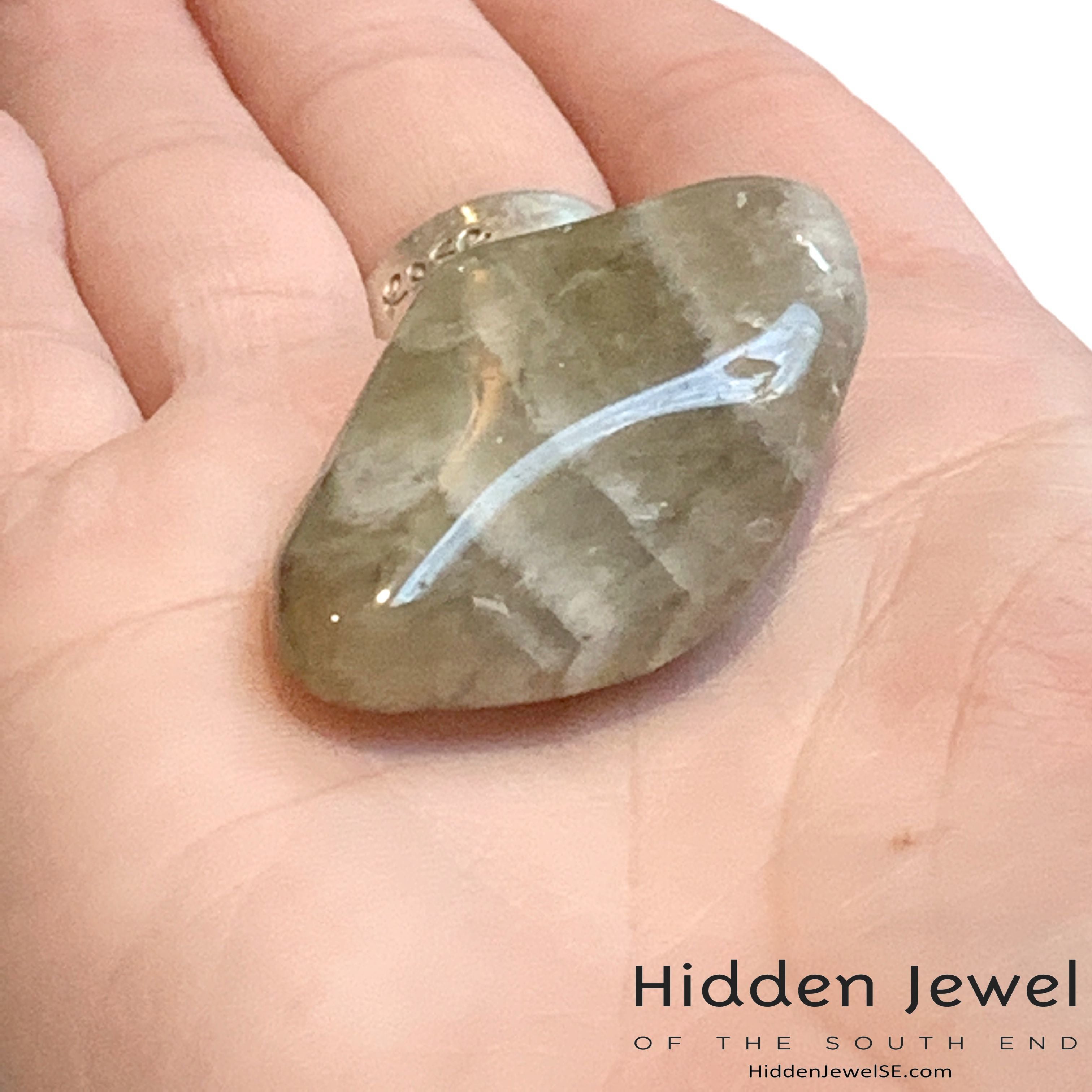 Prasiolite Healing Stone Tumbles, (green amethyst)