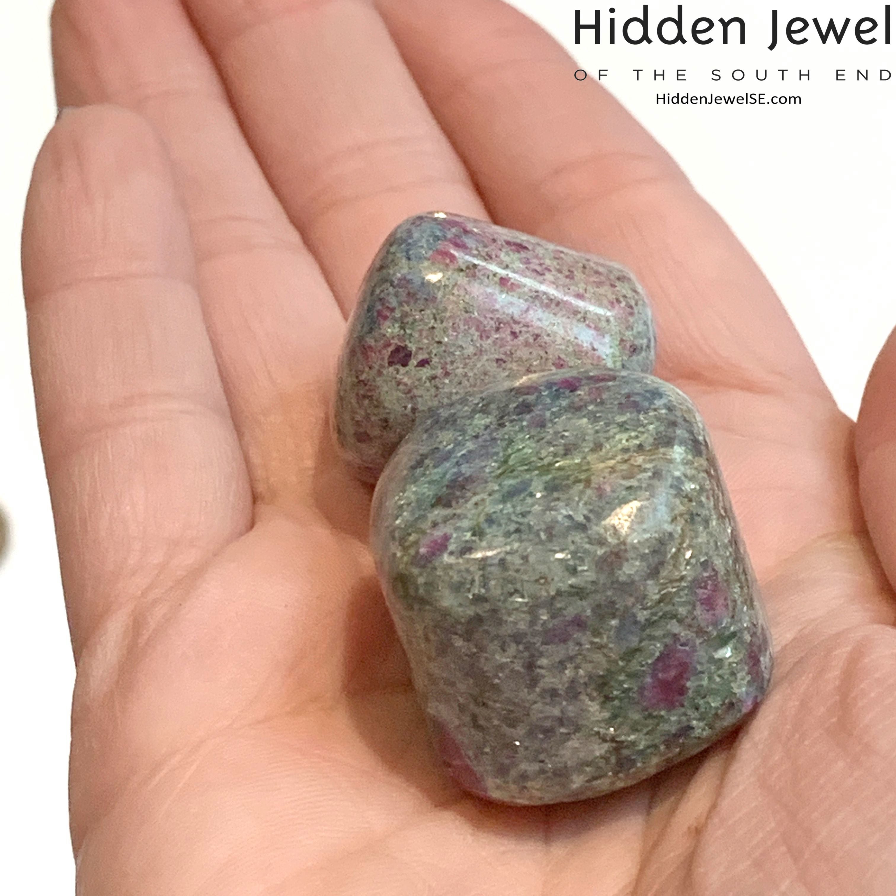 Ruby Kyanite gemstone tumbles