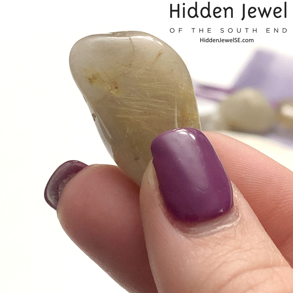 Golden Rutilated Quartz Tumbled Gemstones