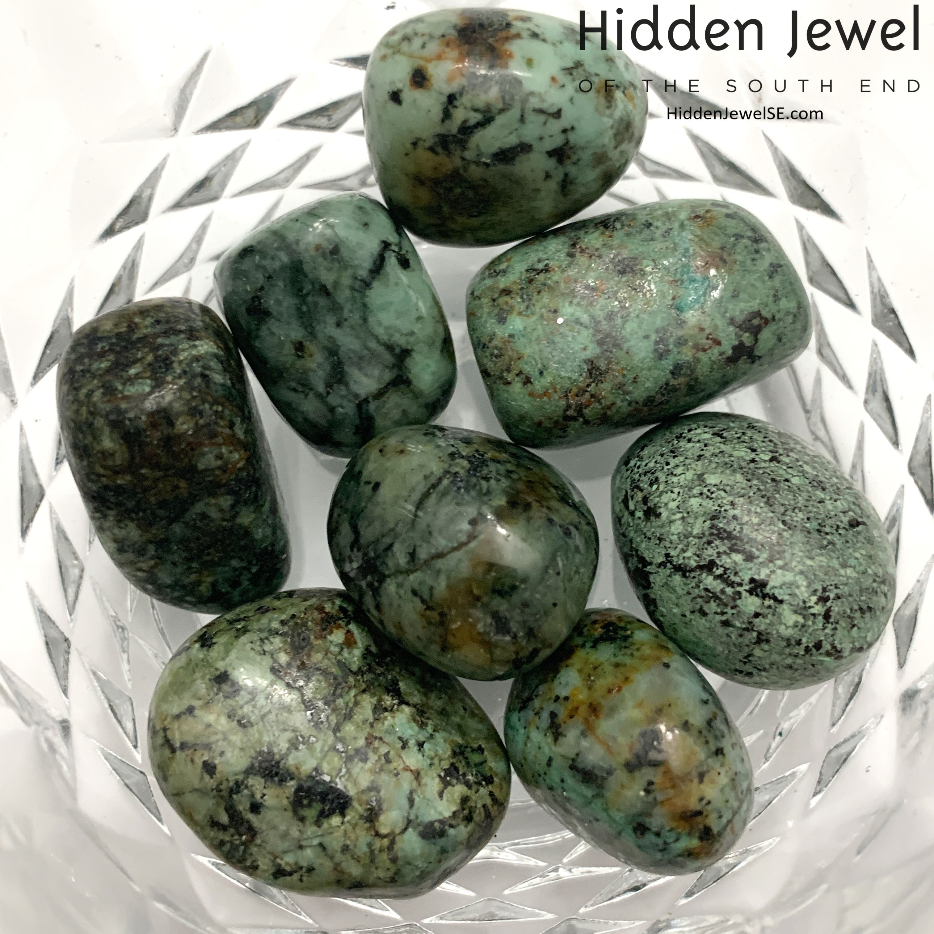 African Turquoise tumbled Gemstone