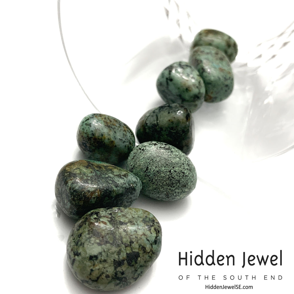 African Turquoise tumbled Gemstone