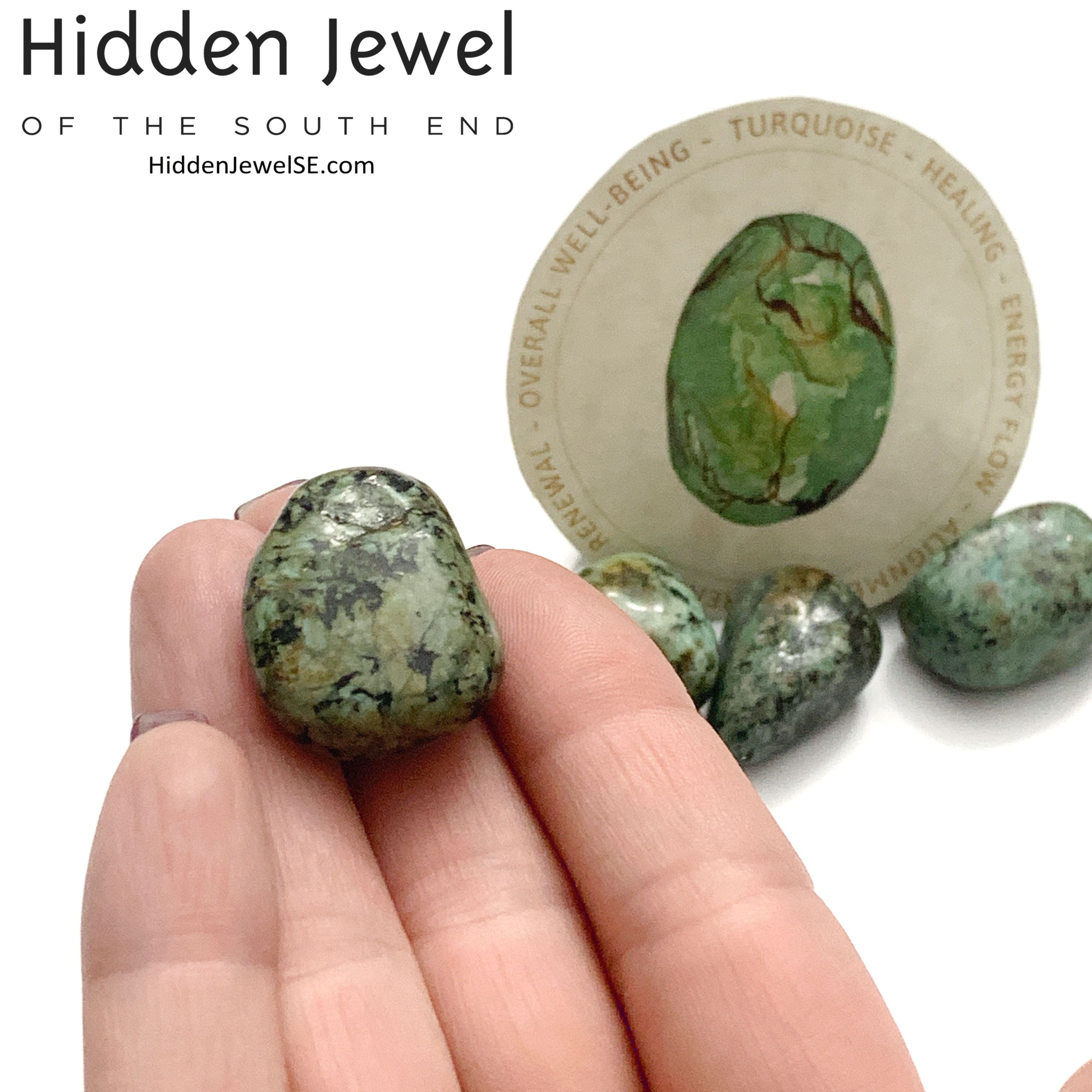 African Turquoise tumbled Gemstone