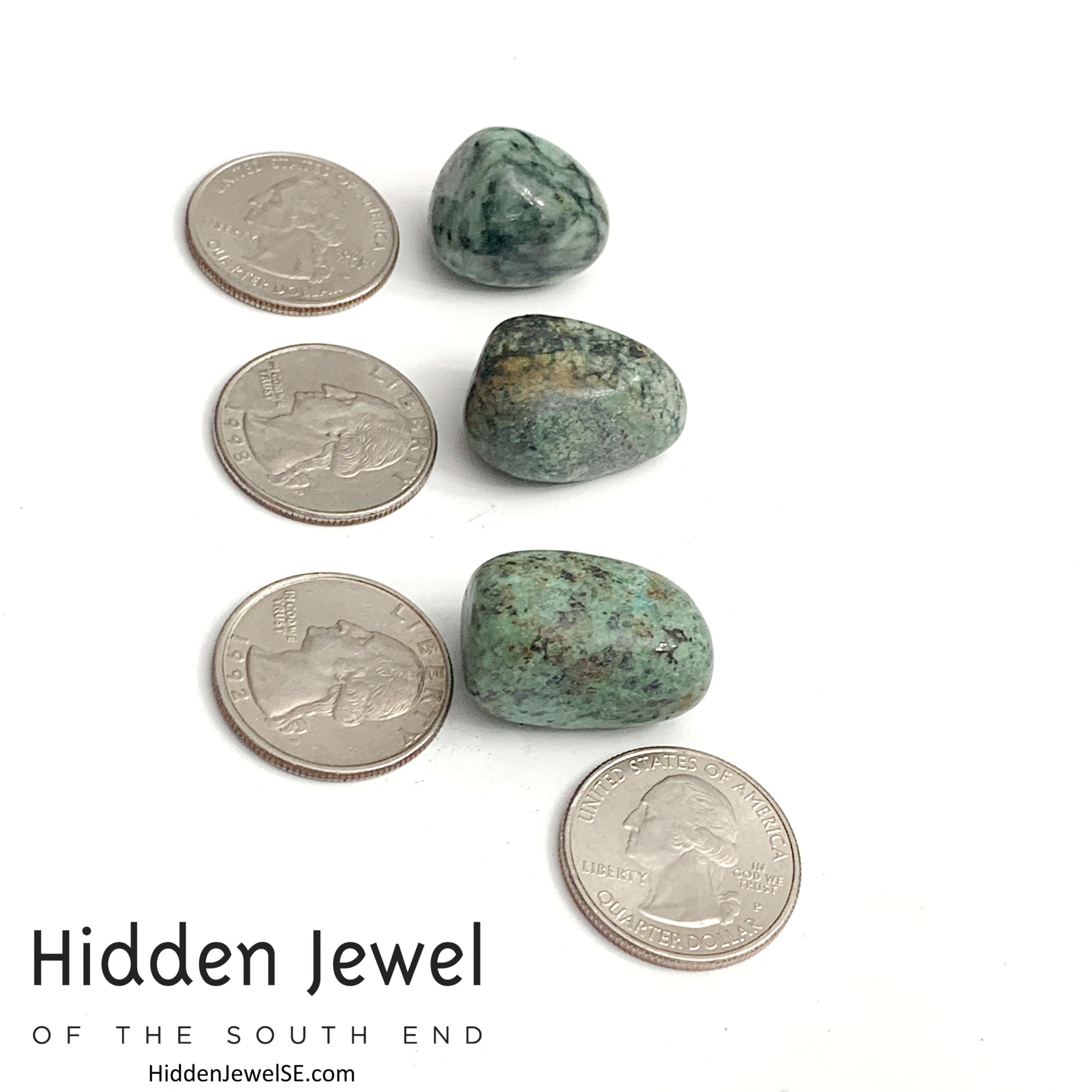 African Turquoise tumbled Gemstone