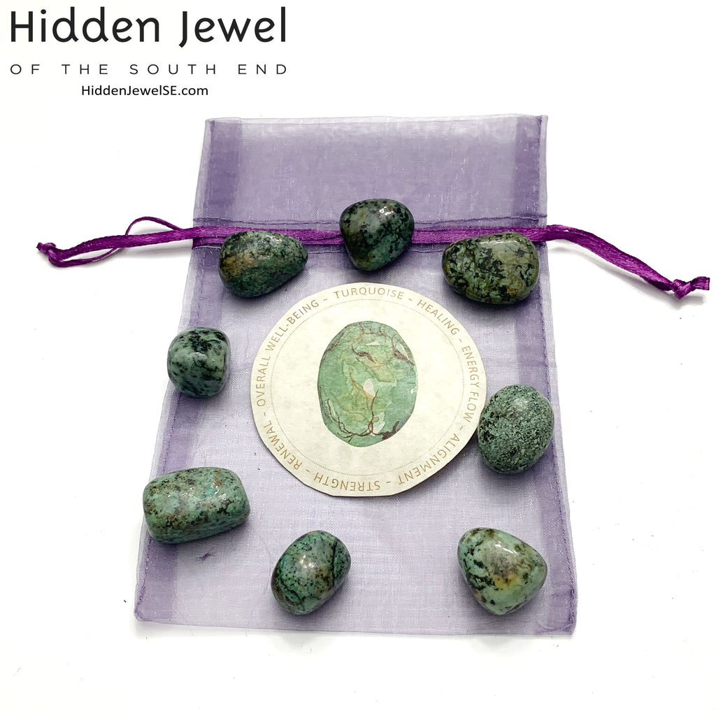 African Turquoise tumbled Gemstone
