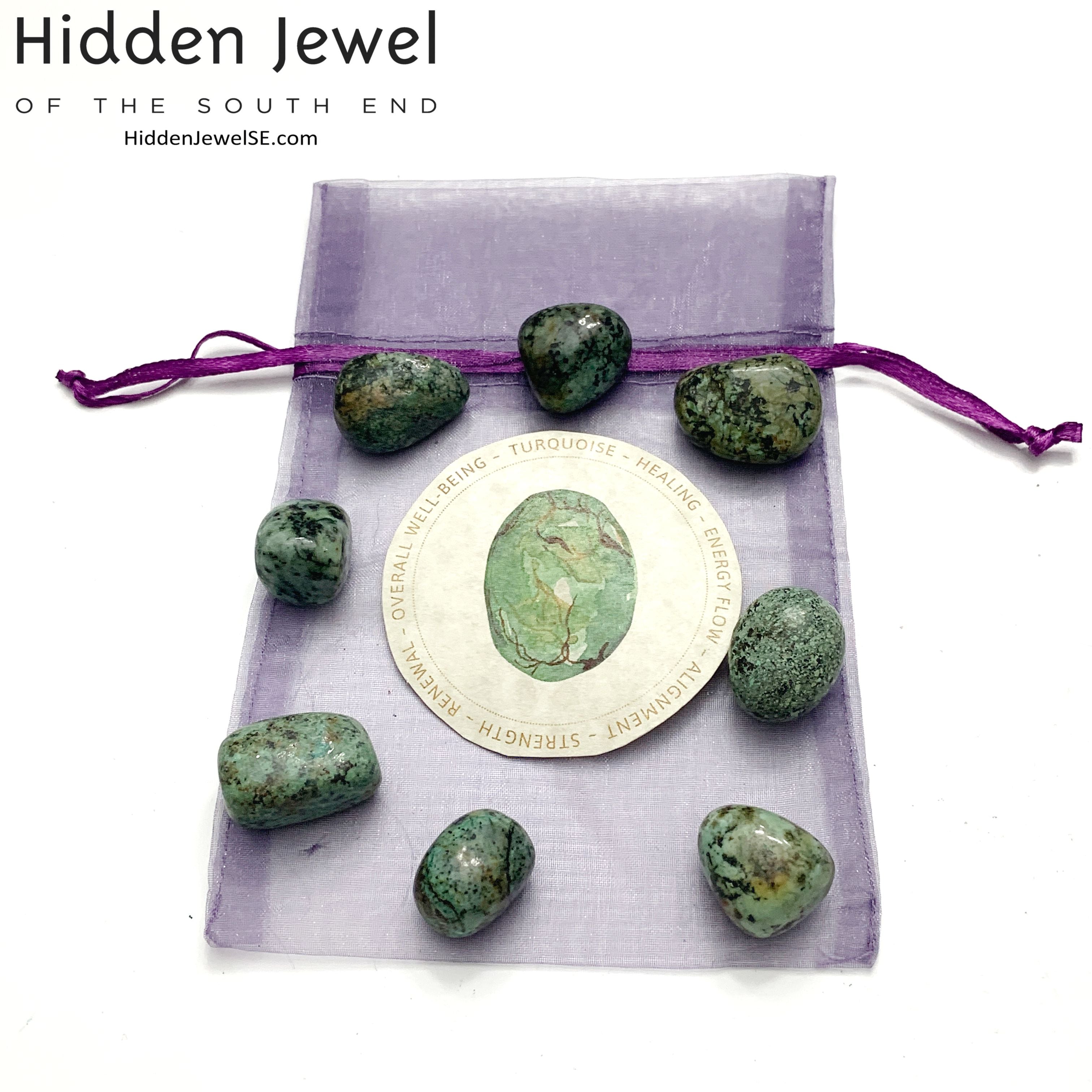African Turquoise tumbled Gemstone