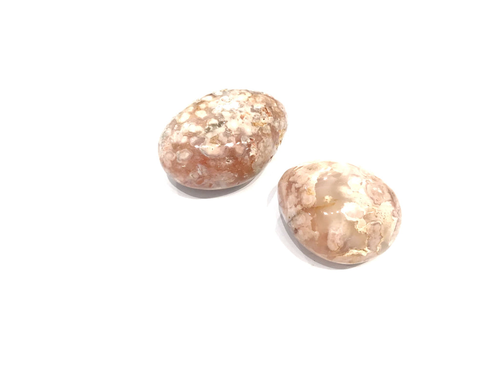Flower Agate gemstone Palm Stone