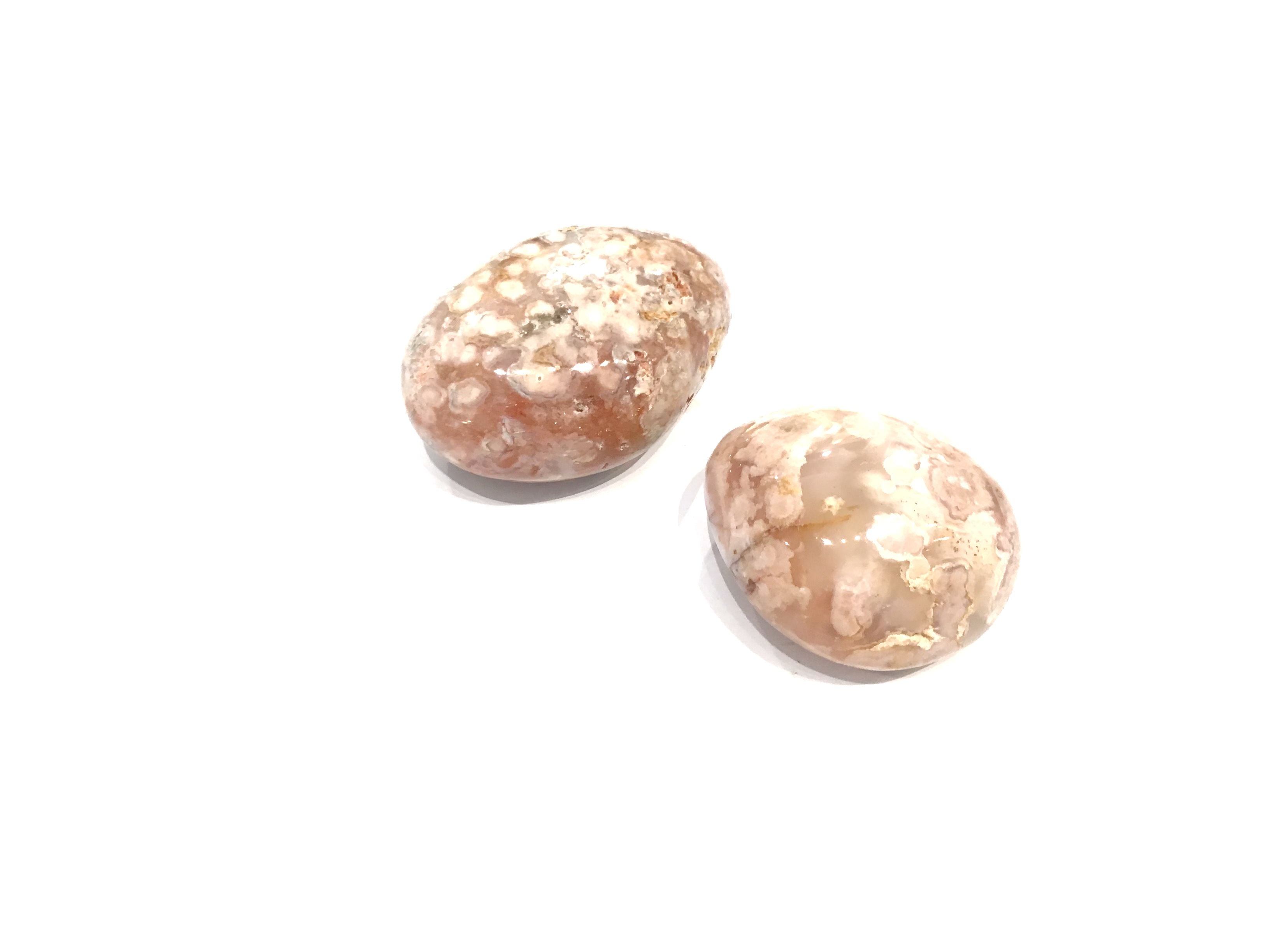 Flower Agate gemstone Palm Stone