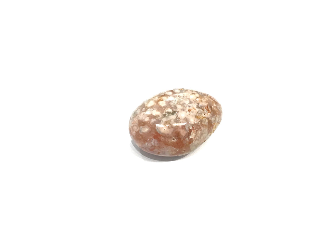 Flower Agate gemstone Palm Stone