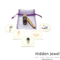 Gemstone crystal chip glass bottle, Stone Bottle Set ,meditation, gift