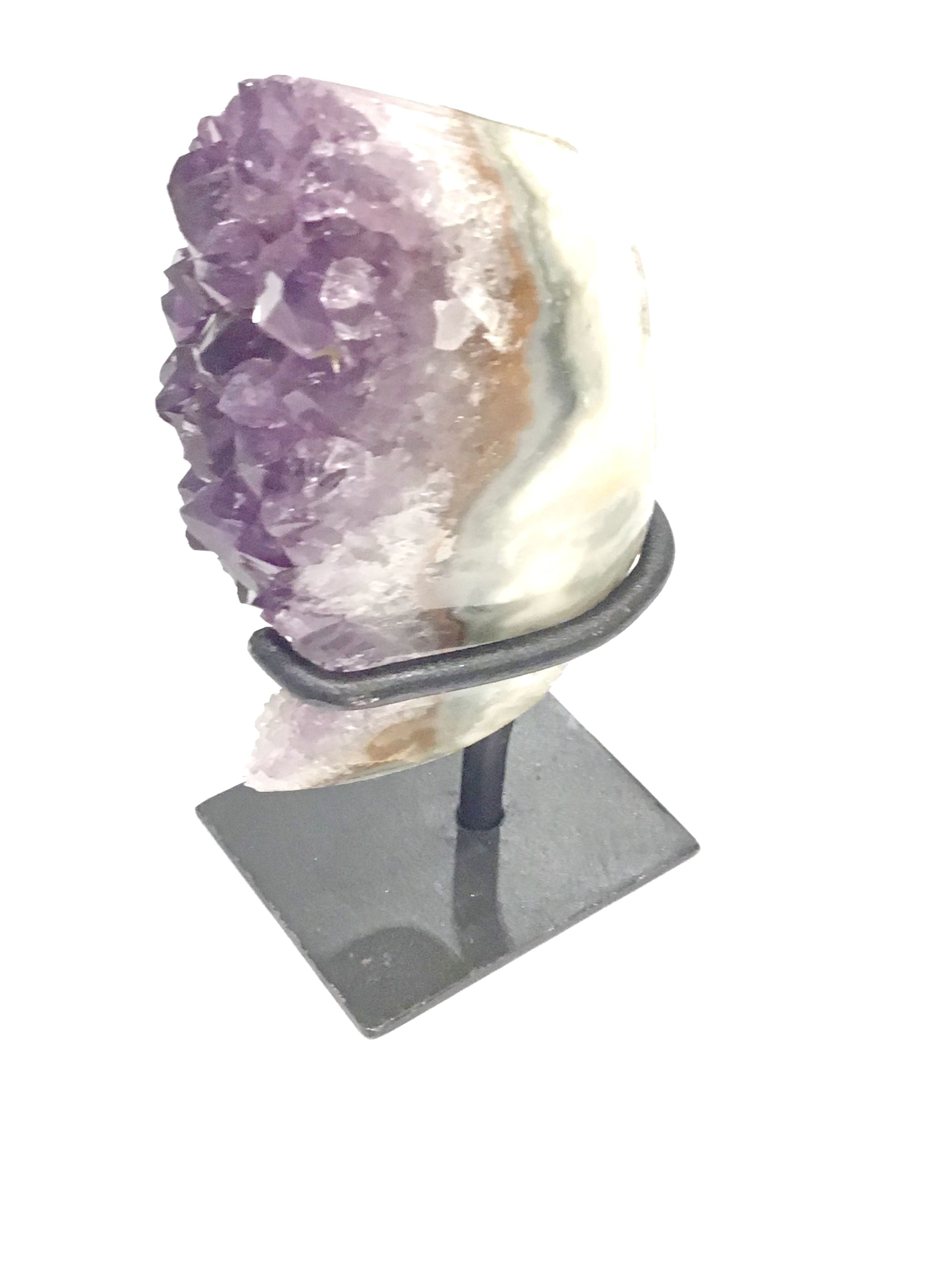Amethyst , Raw slab Crystal gemstone