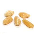 Calcite , Orange Gemstone palm stone