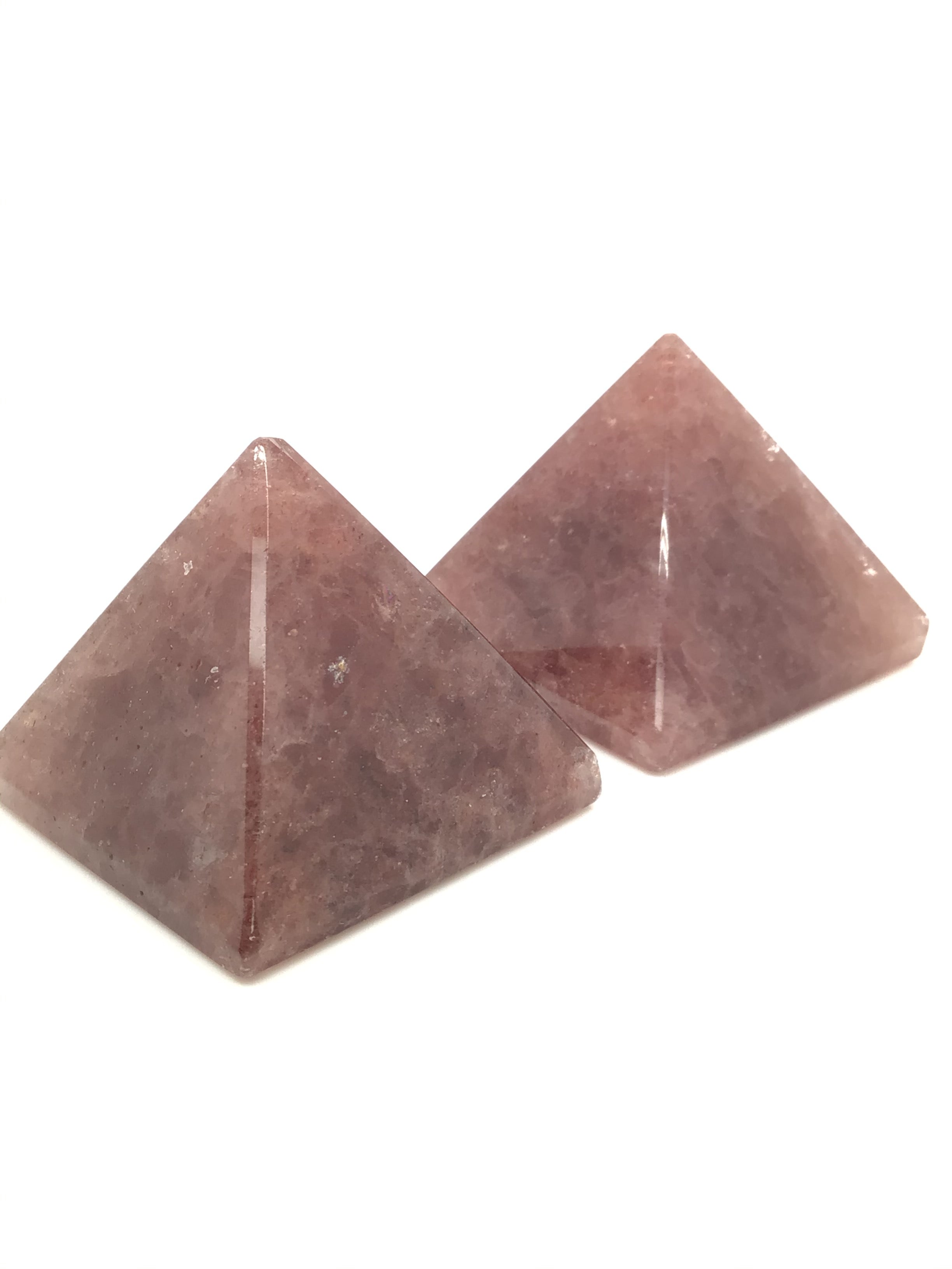 Strawberry Quartz Gemstone Pyramid