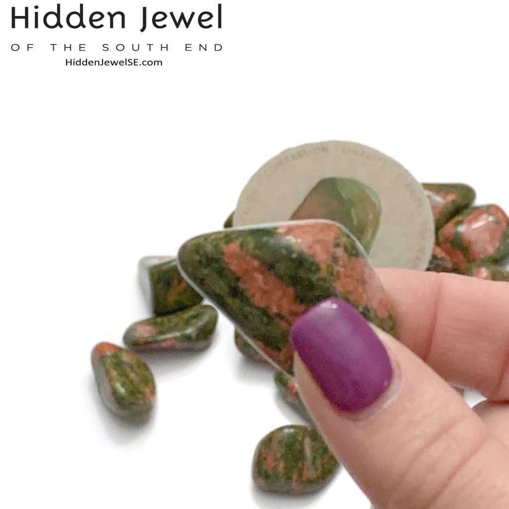 Unakite Tumbled gemstone