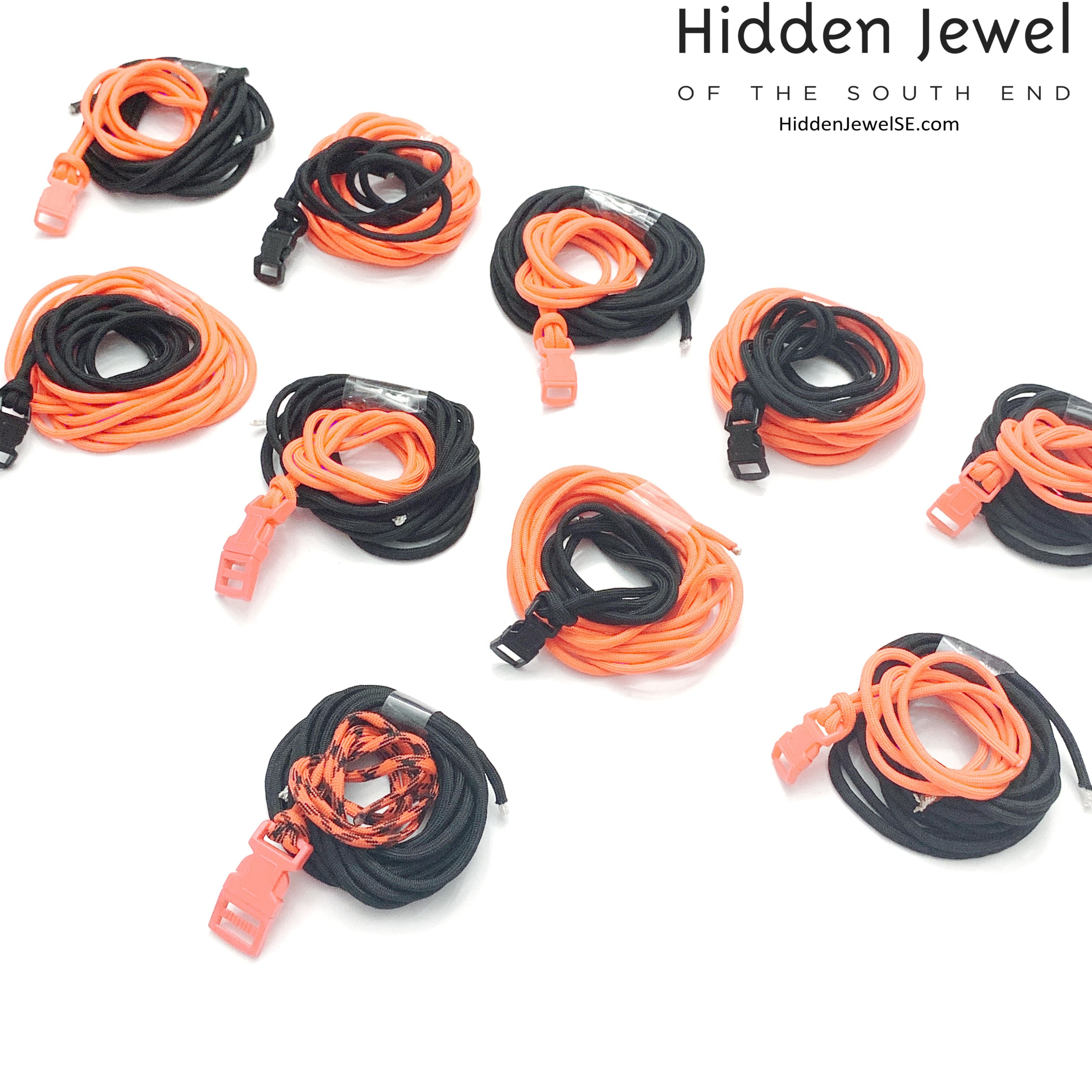 Parachute cord Bracelet making kits, survival bracelets