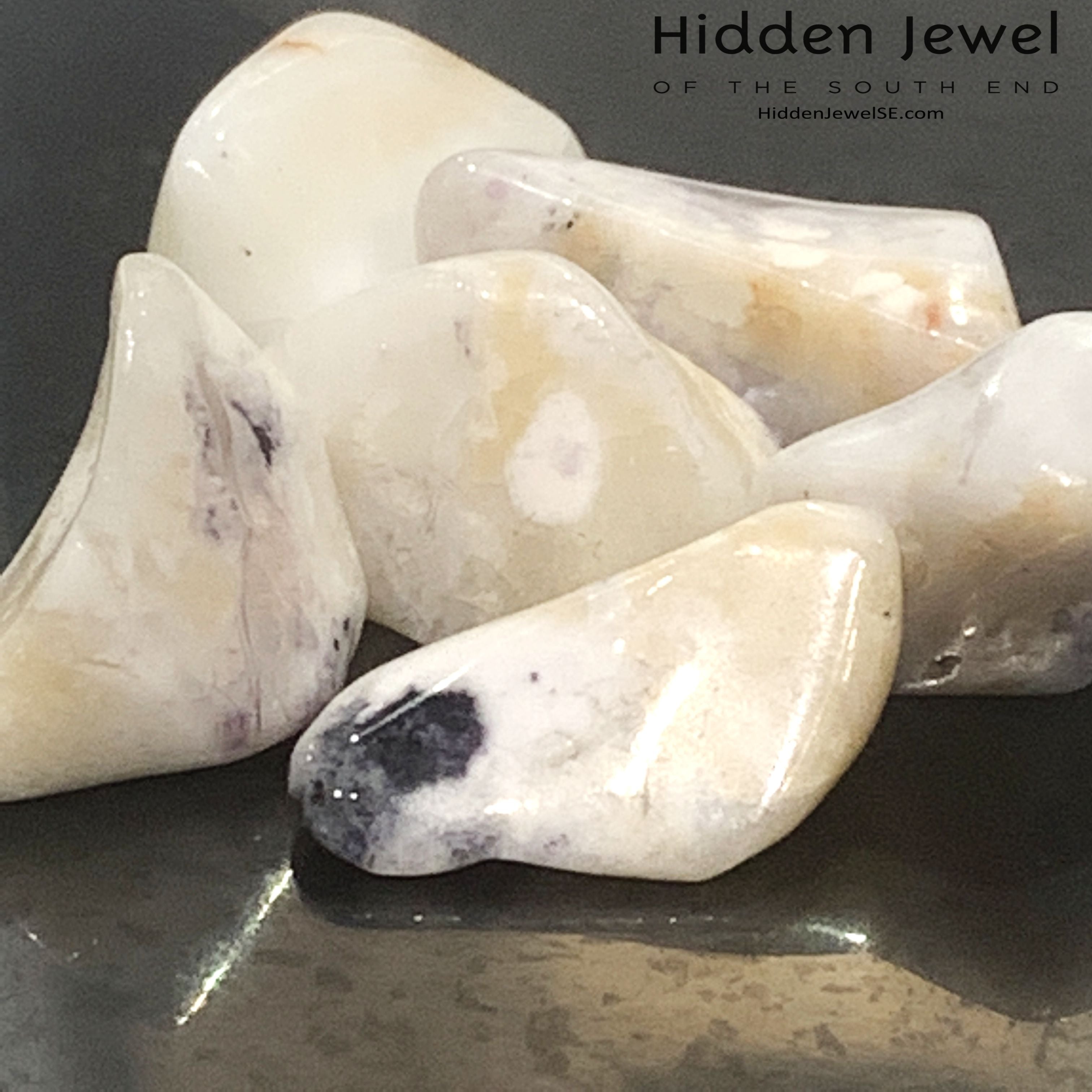 Violet Flame (grape Opal) Tumbled Gemstone, Mexico