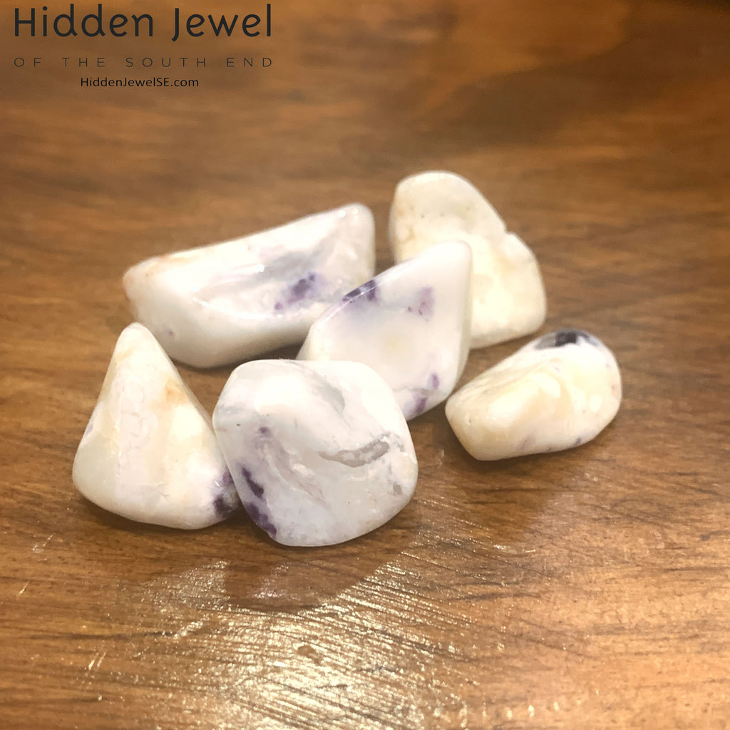 Violet Flame (grape Opal) Tumbled Gemstone, Mexico