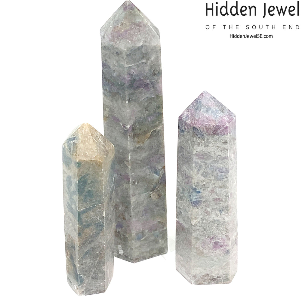 Ruby Kyanite Gemstone Tower