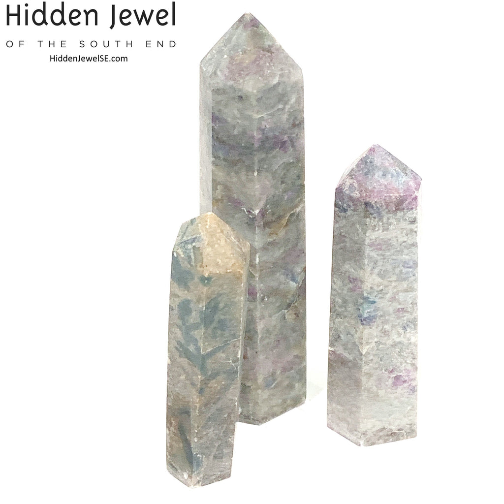 Ruby Kyanite Gemstone Tower