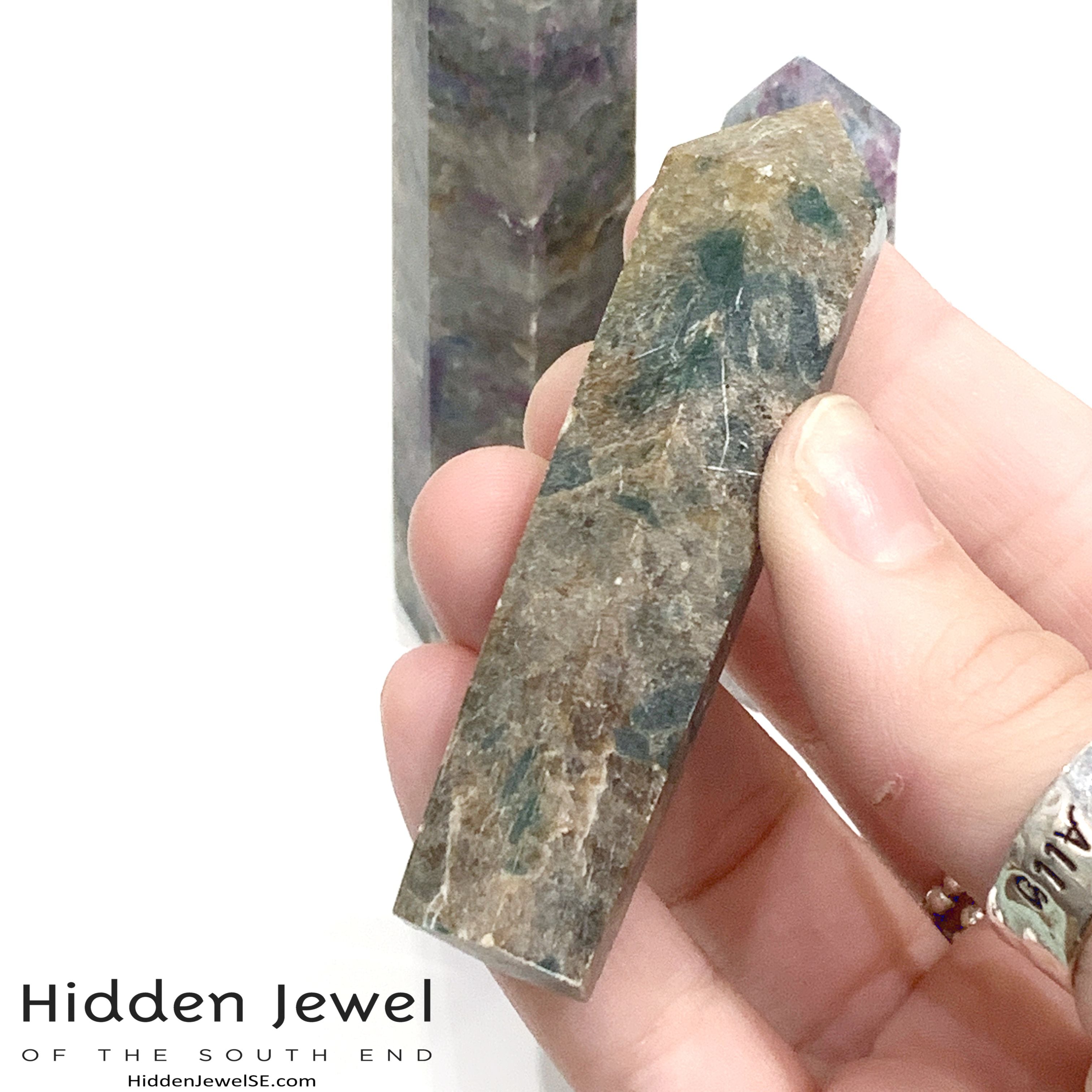 Ruby Kyanite Gemstone Tower