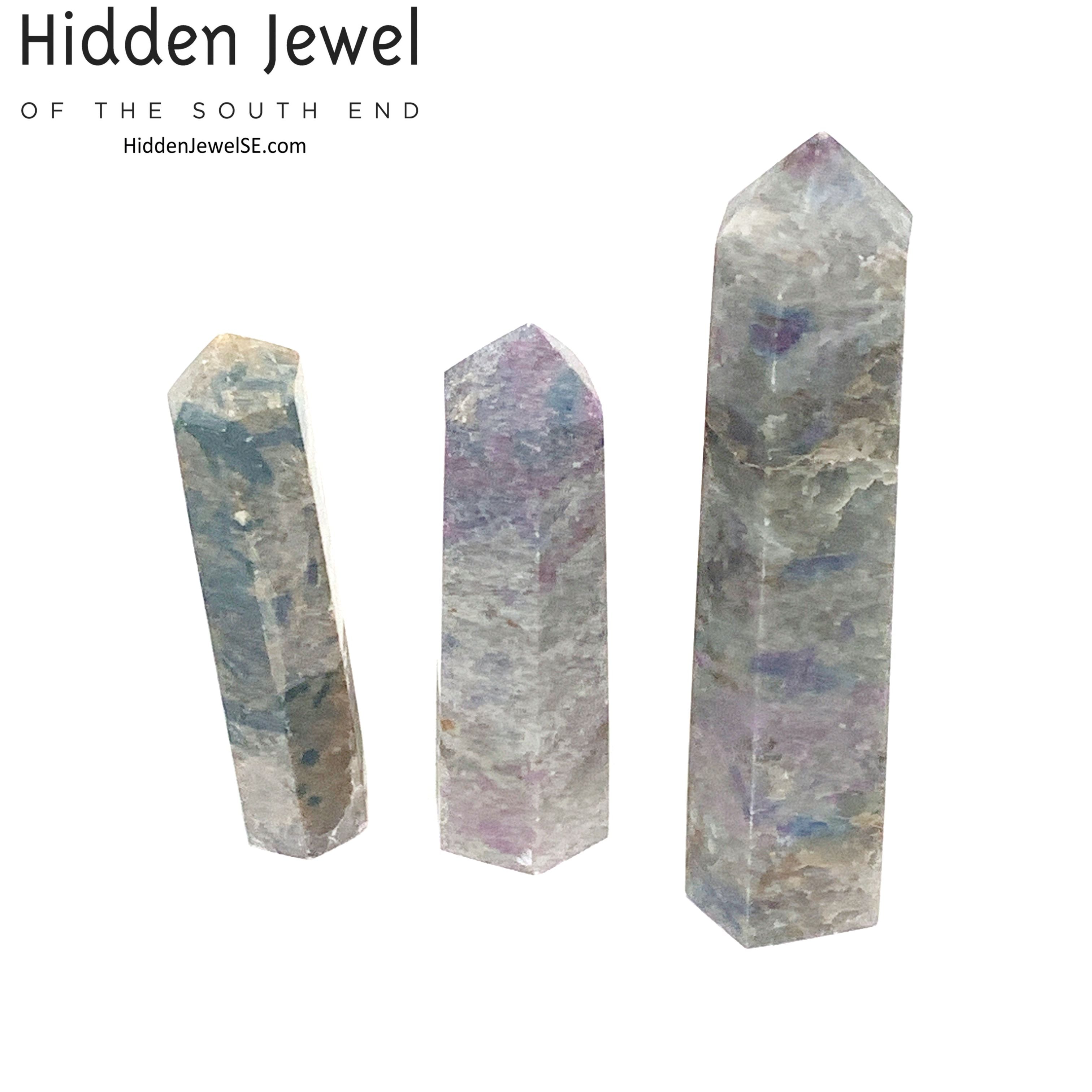 Ruby Kyanite Gemstone Tower
