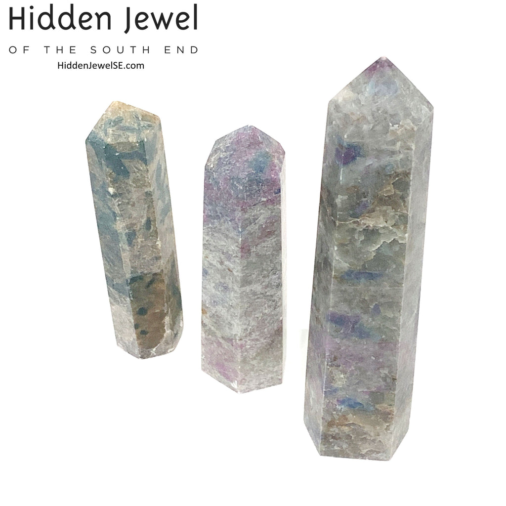 Ruby Kyanite Gemstone Tower