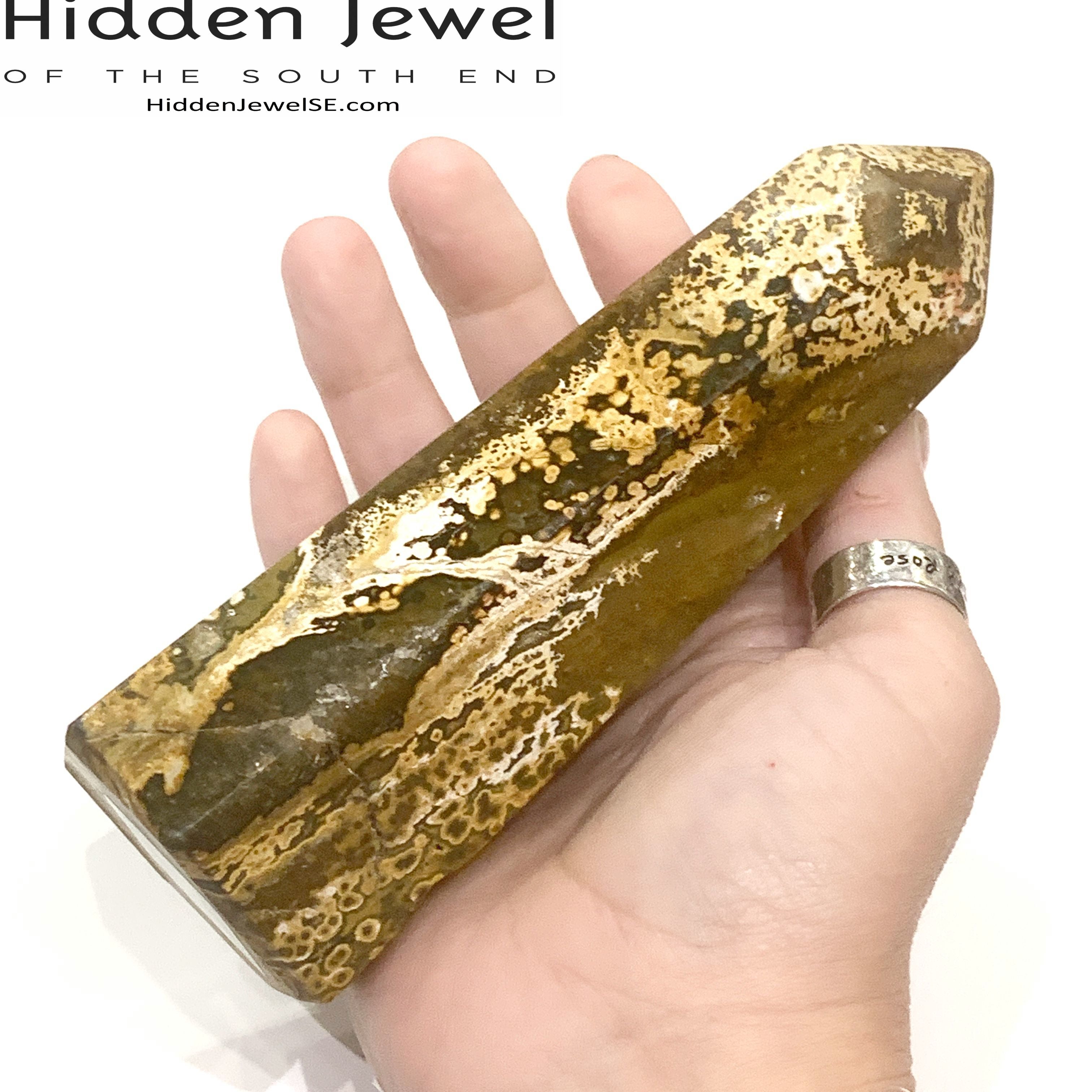 Ocean Jasper Gemstone Tower