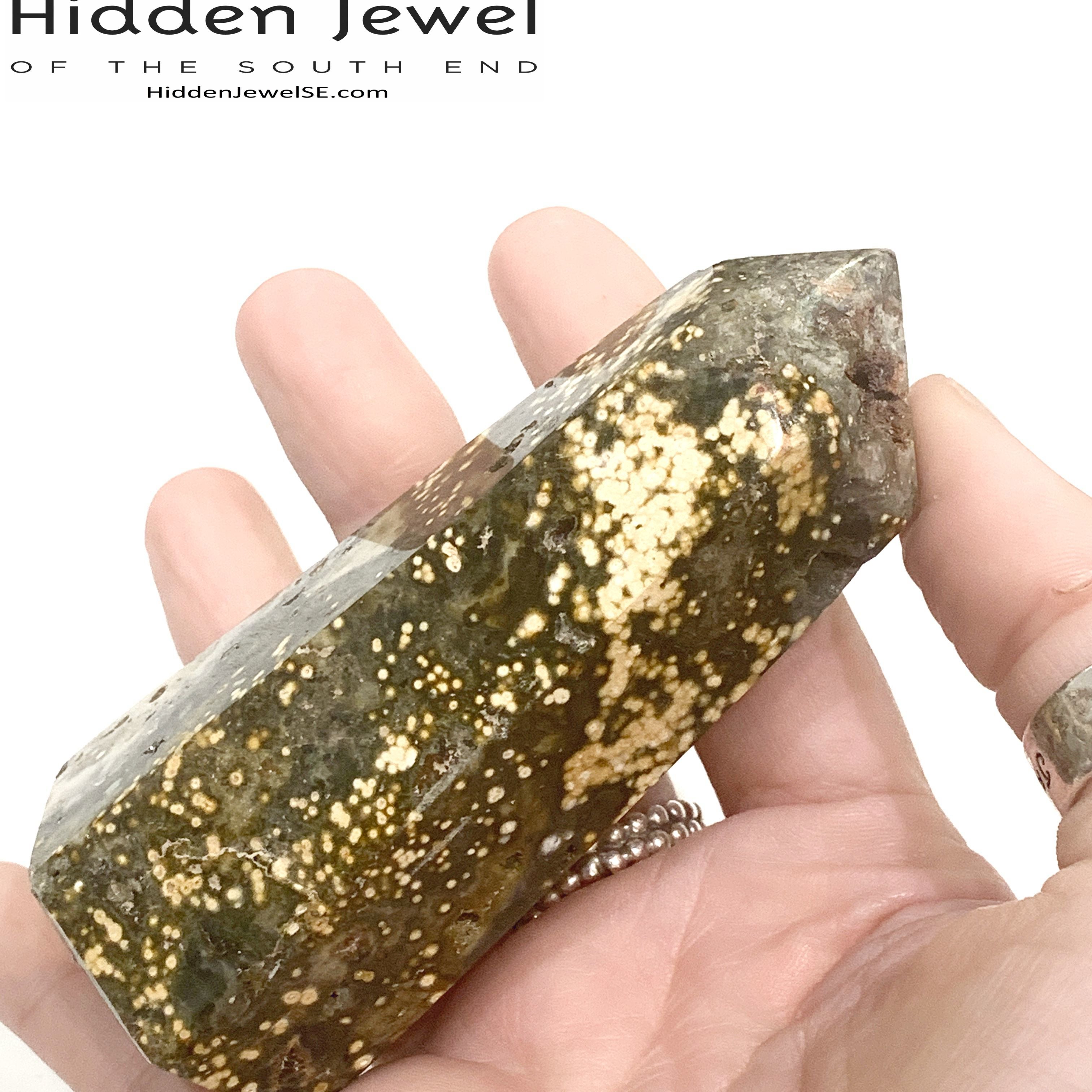 Ocean Jasper Gemstone Tower