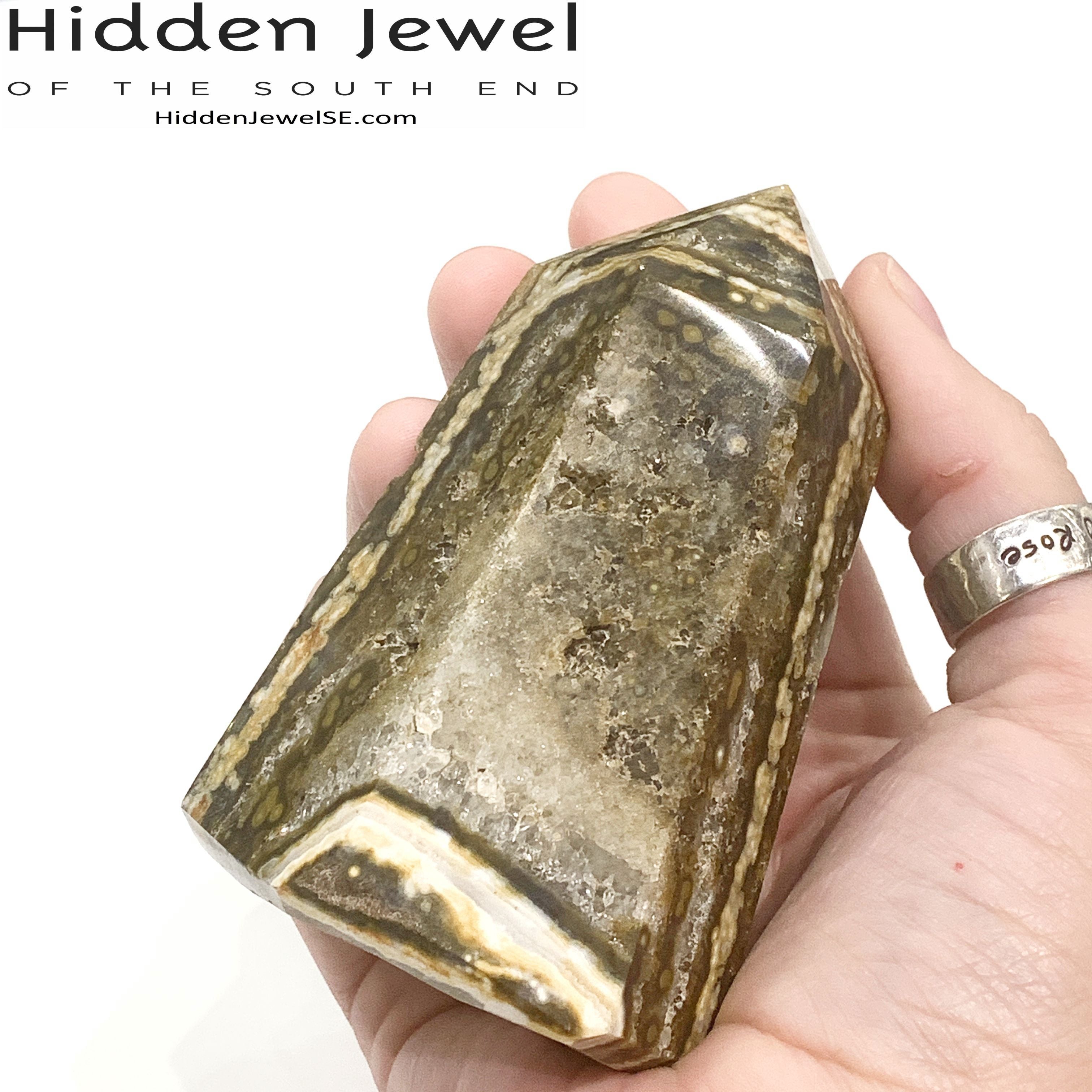 Ocean Jasper Gemstone Tower