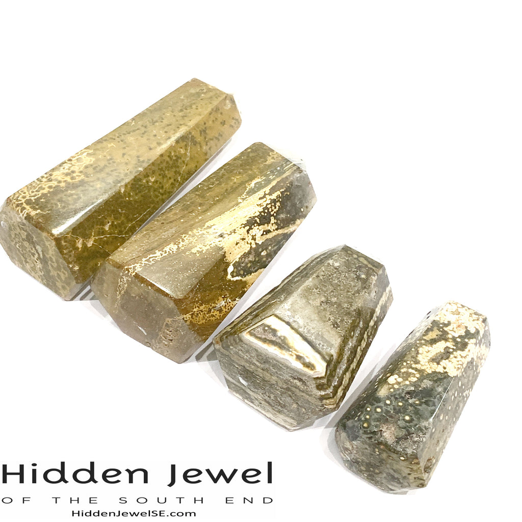 Ocean Jasper Gemstone Tower