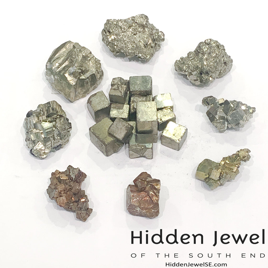 Pyrite raw gemstones