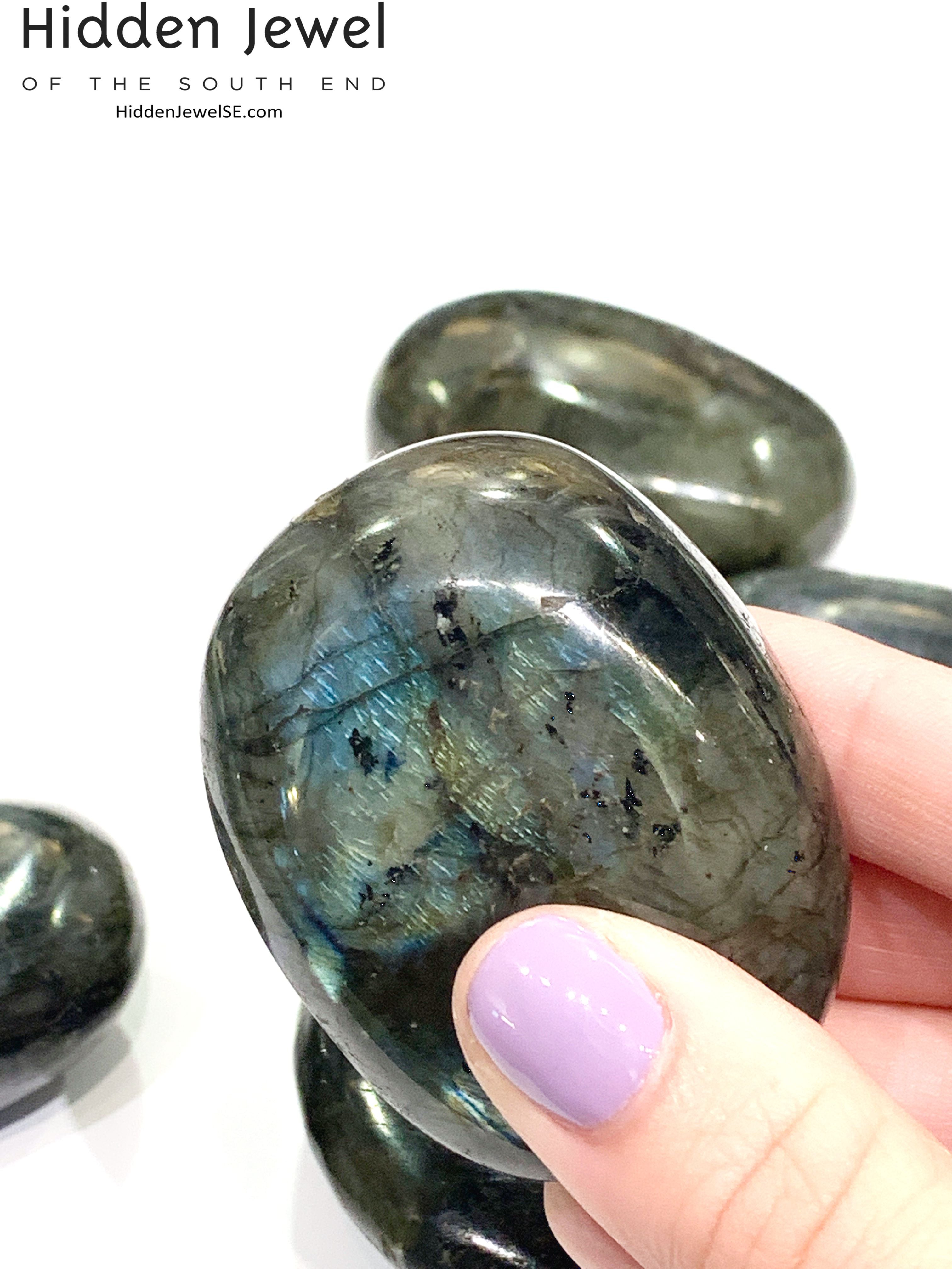 Labradorite Palm Stone Gemstones