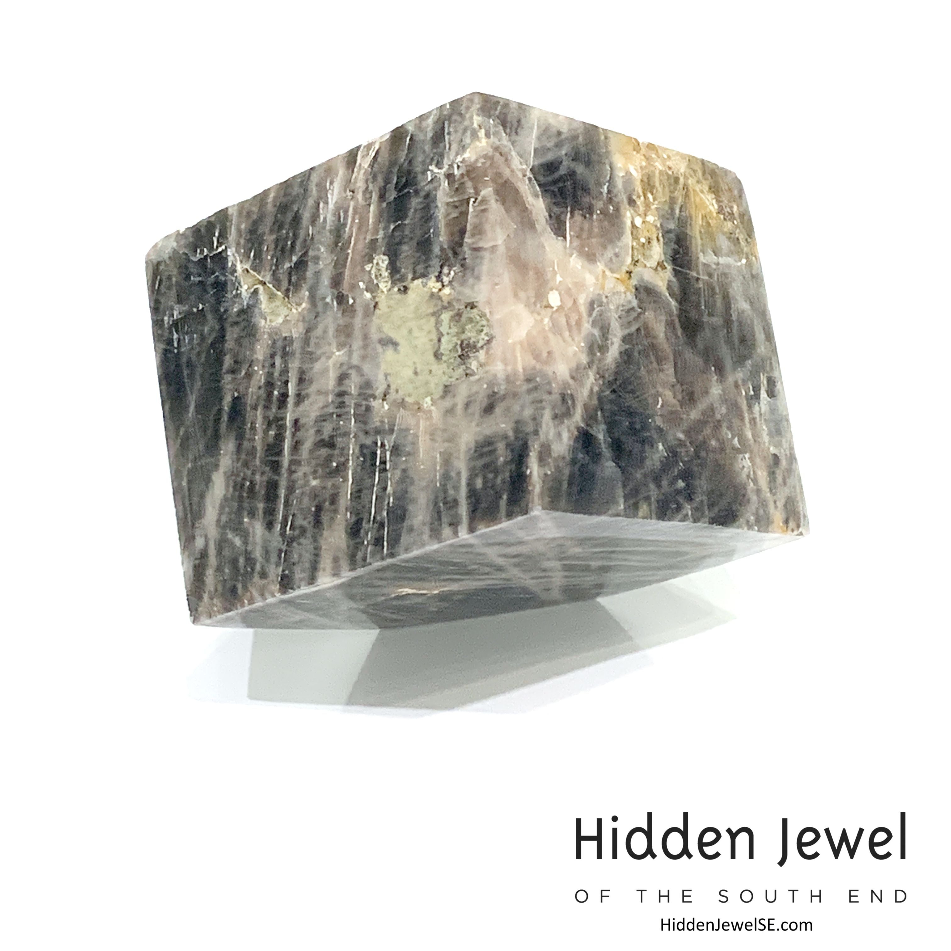 Black Moonstone Gemstone Cubes