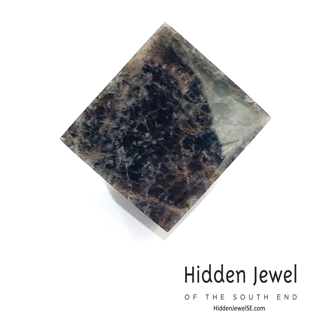 Black Moonstone Gemstone Cubes
