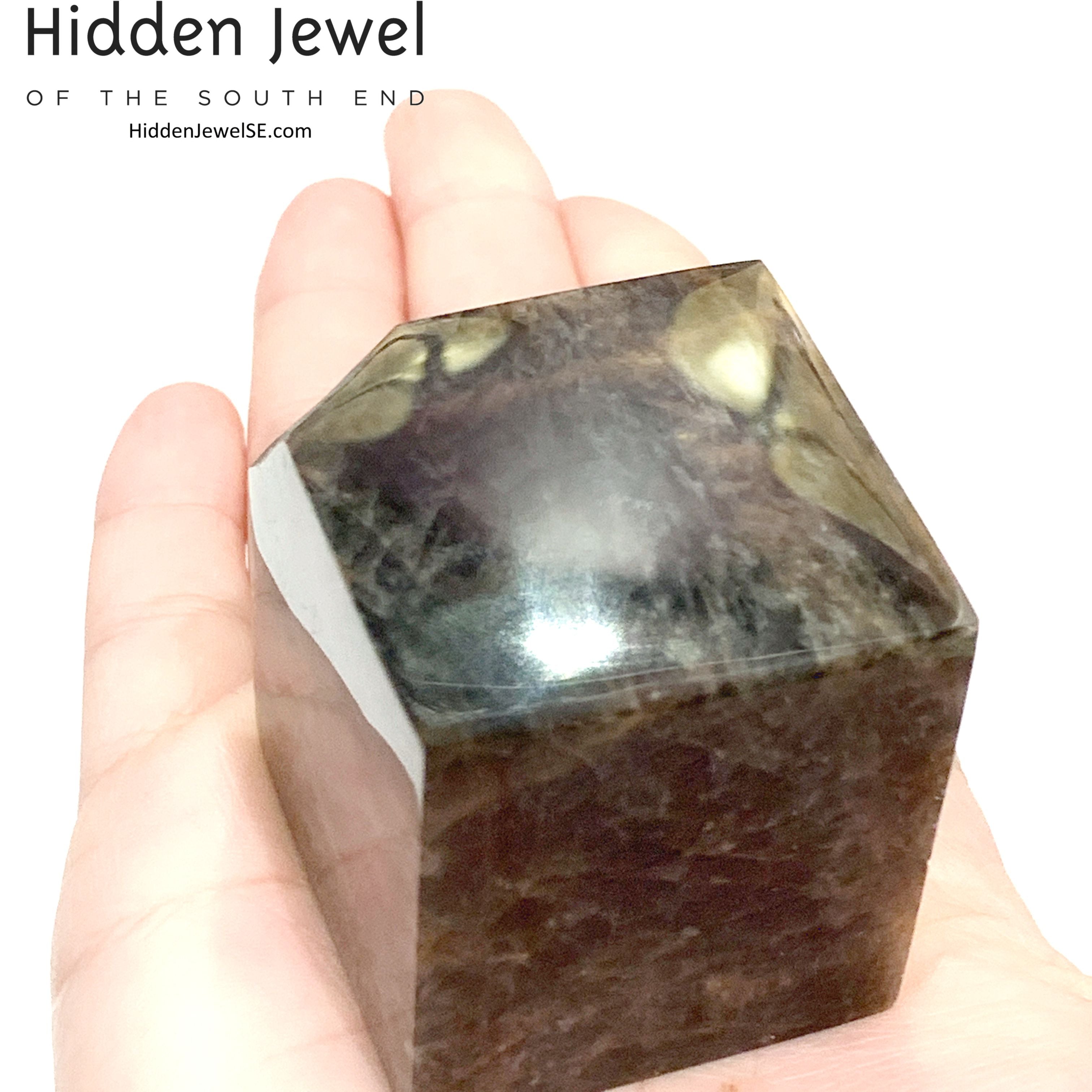 Black Moonstone Gemstone Cubes