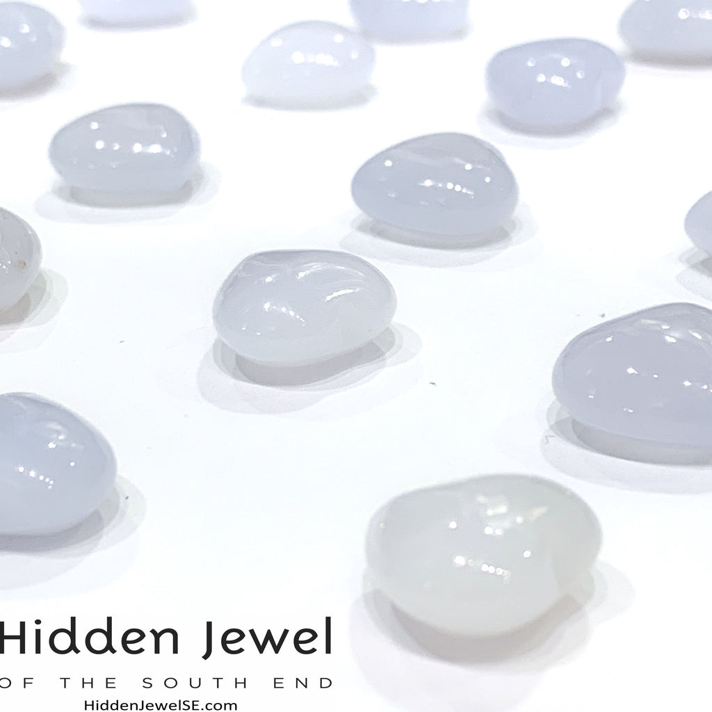 Chalcedony Gemstone Hearts