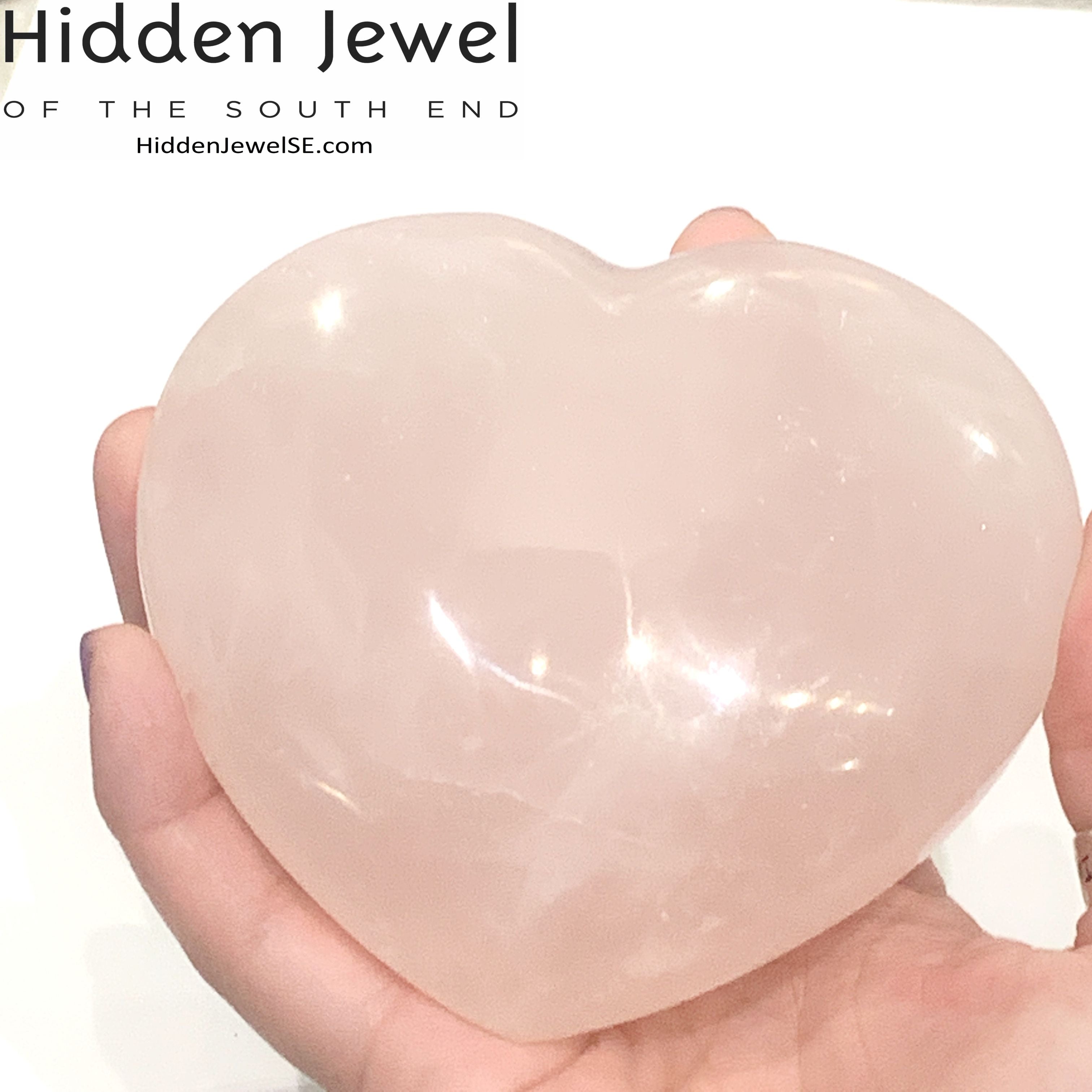 Rose Quartz Gemstone hearts, gemstones