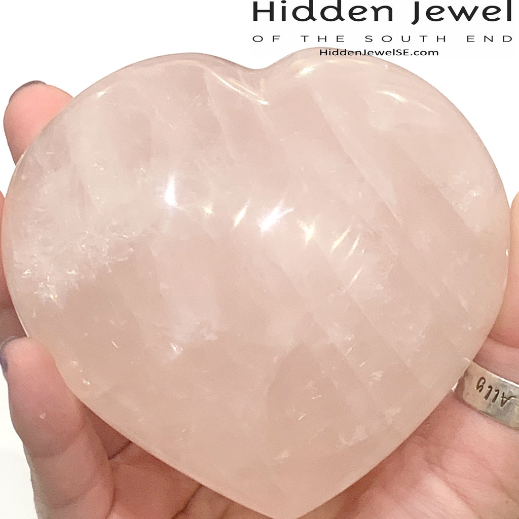 Rose Quartz Gemstone hearts, gemstones