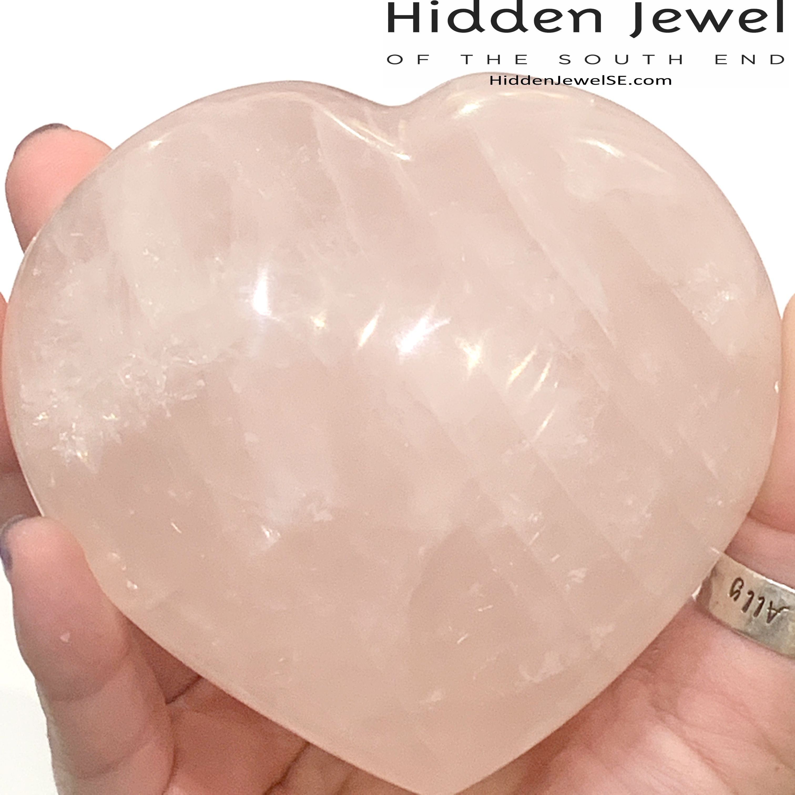 Rose Quartz Gemstone hearts, gemstones