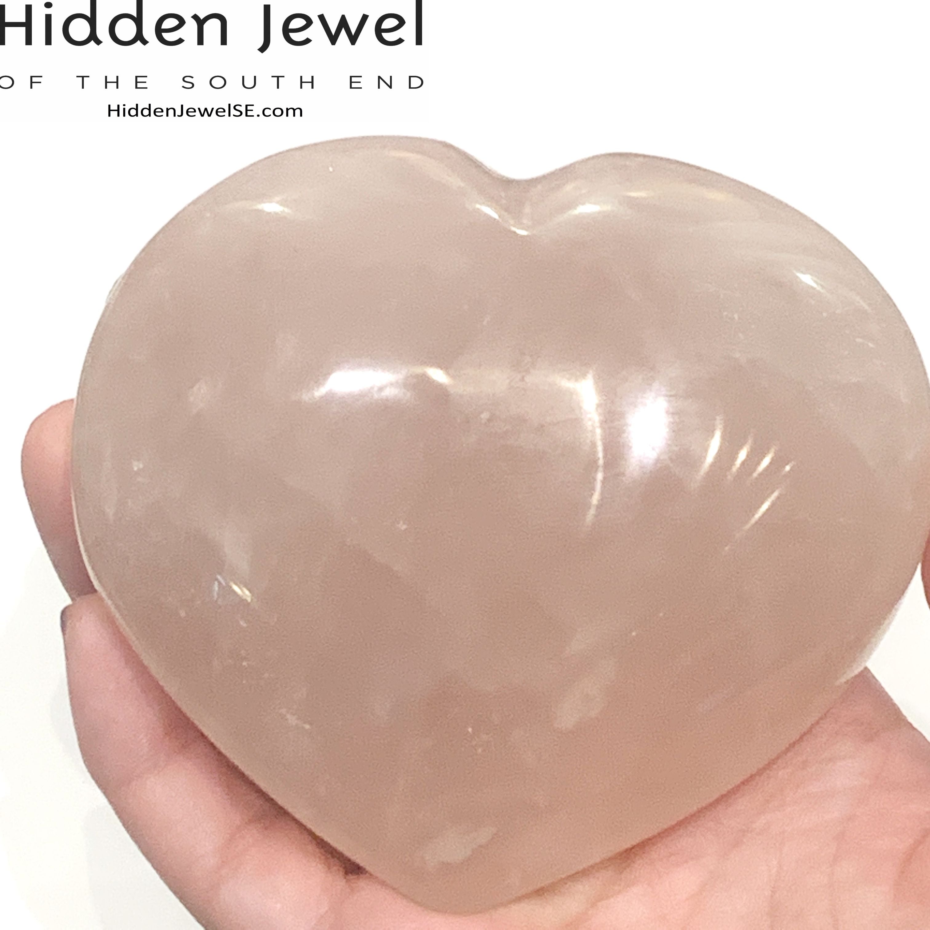 Rose Quartz Gemstone hearts, gemstones