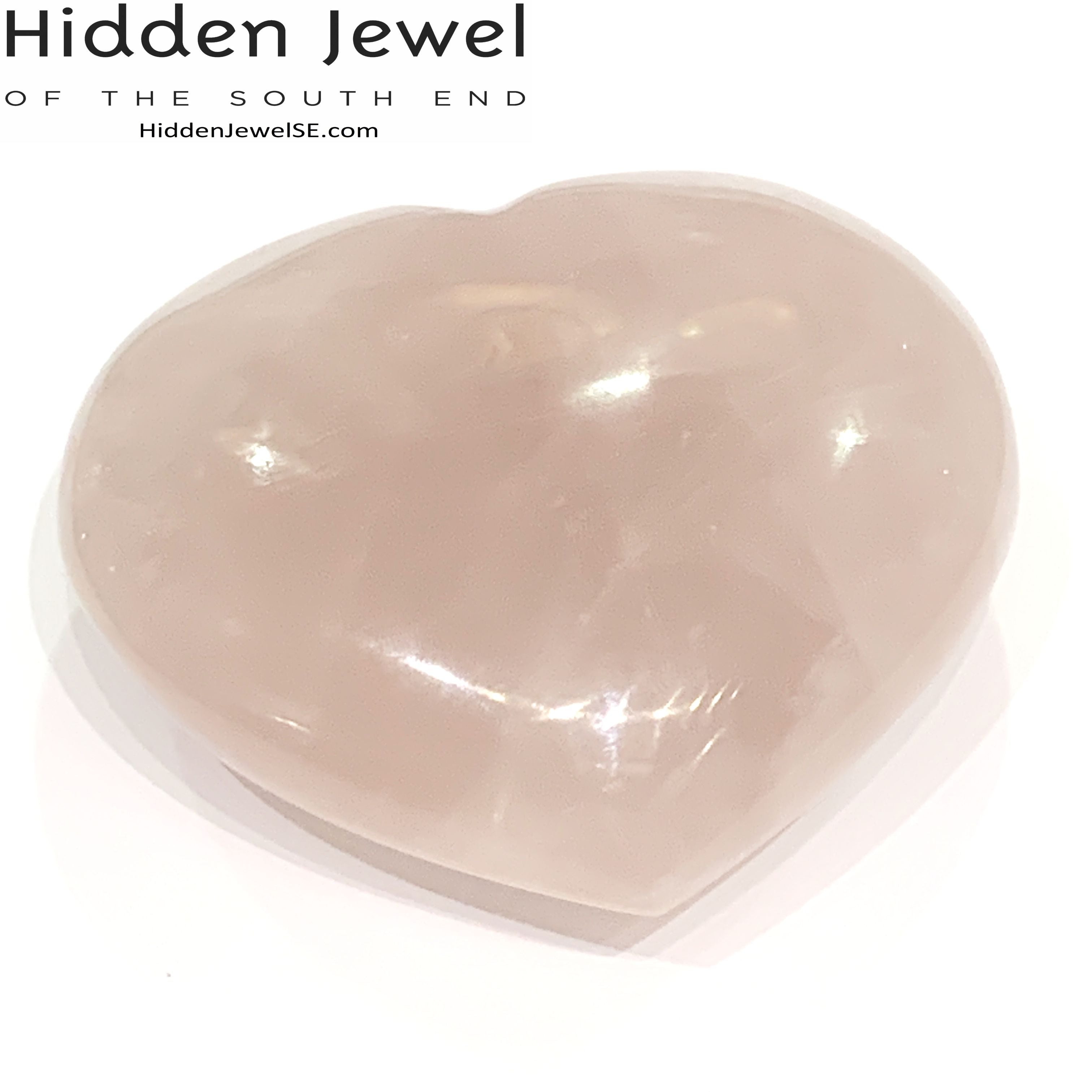 Rose Quartz Gemstone hearts, gemstones