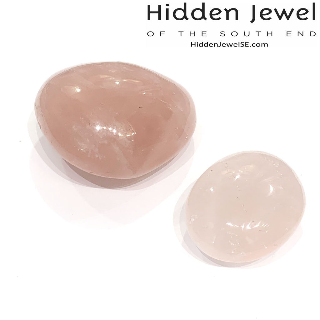 Rose Quartz  Palm Gemstone