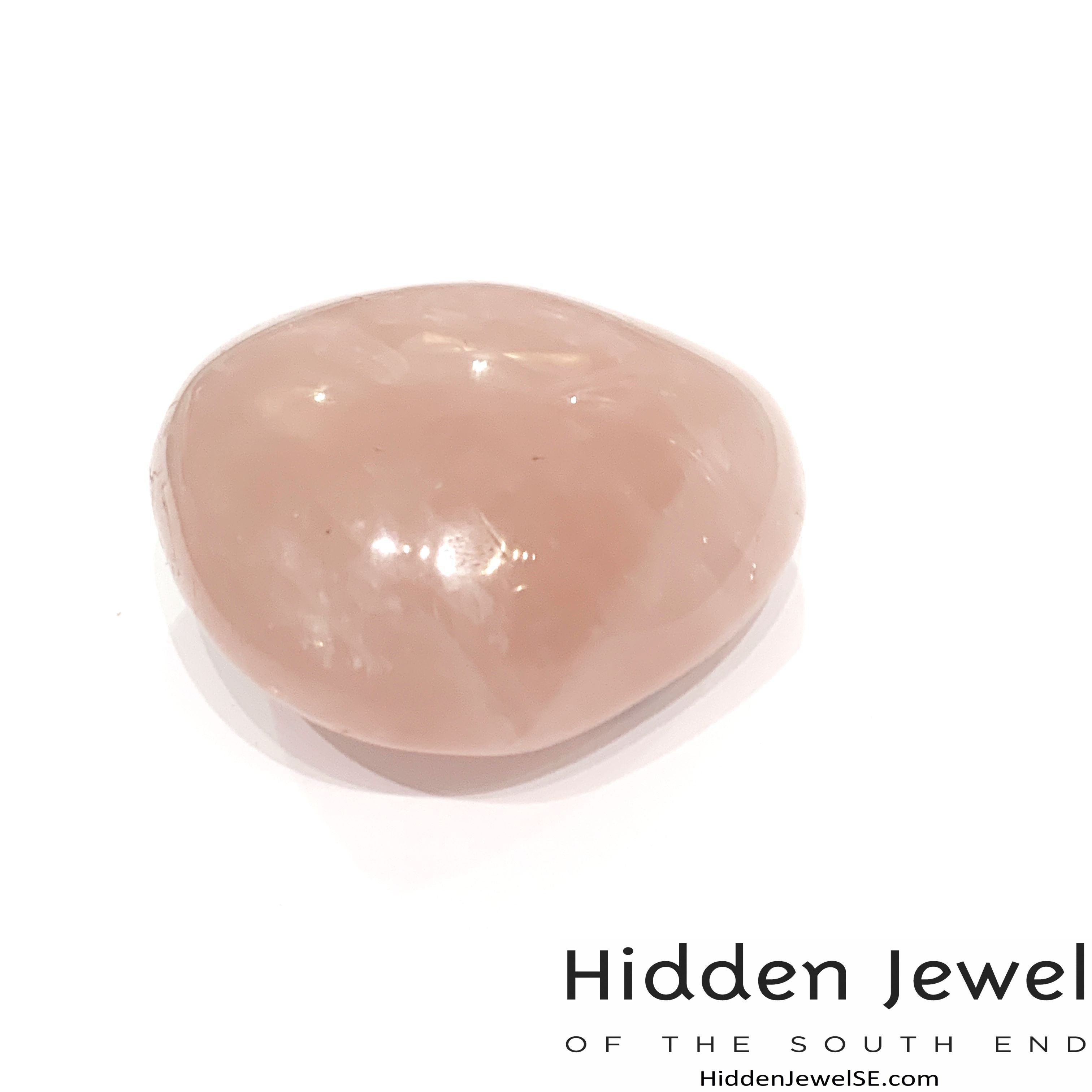 Rose Quartz  Palm Gemstone